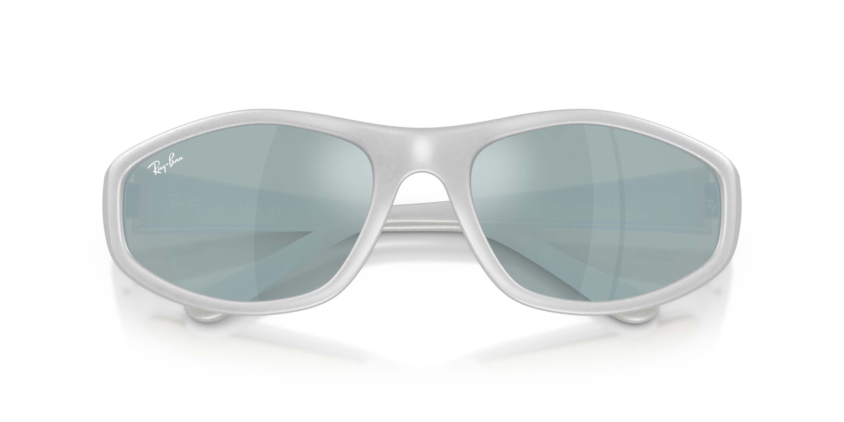 Ray-Ban RB2228 Light Green Mirror Silver Sunglasses - Silver - SILVER/GREEN