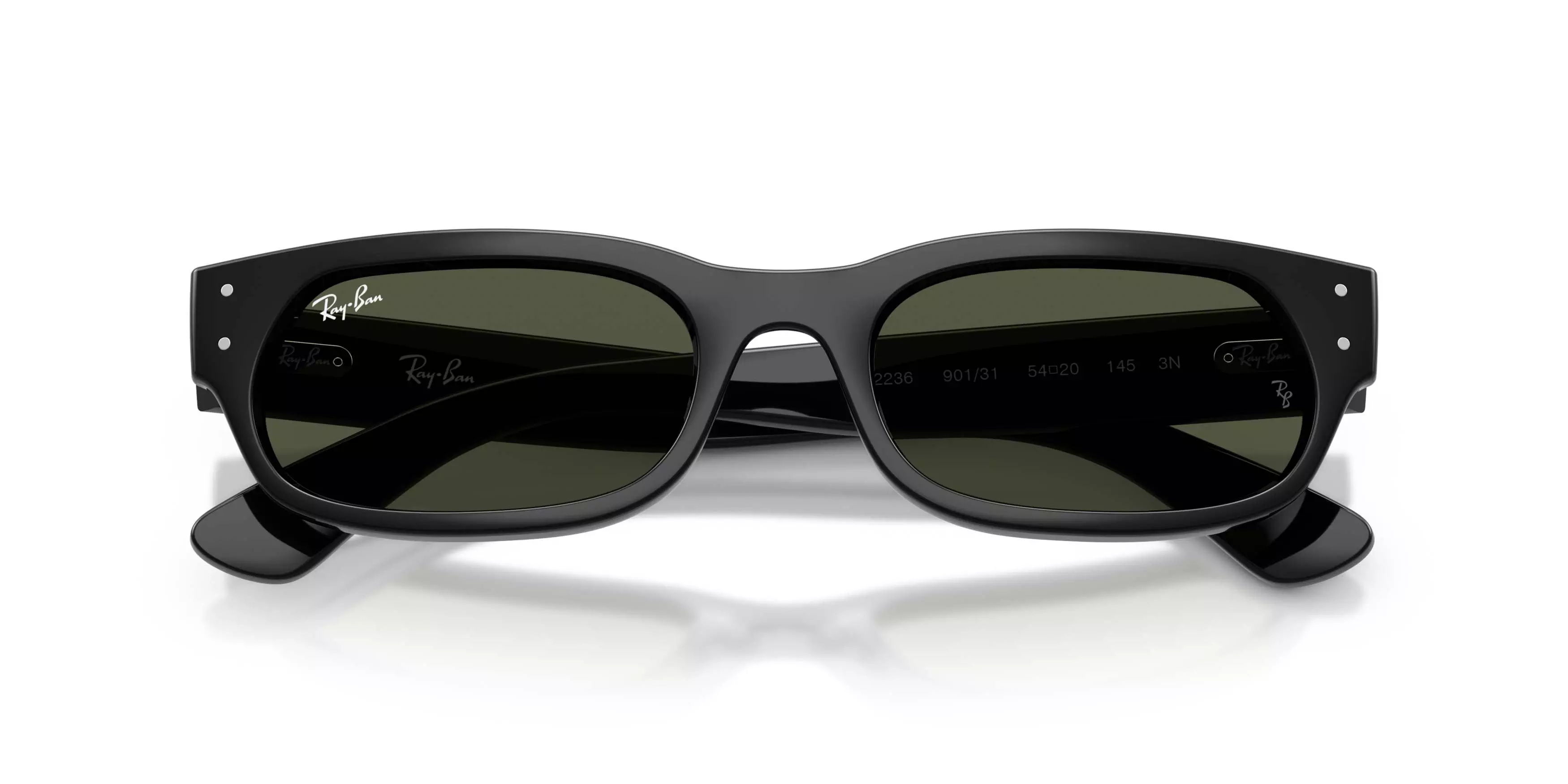 Ray-Ban RB2236 Green Sunglasses - Black - BLACK/GREEN