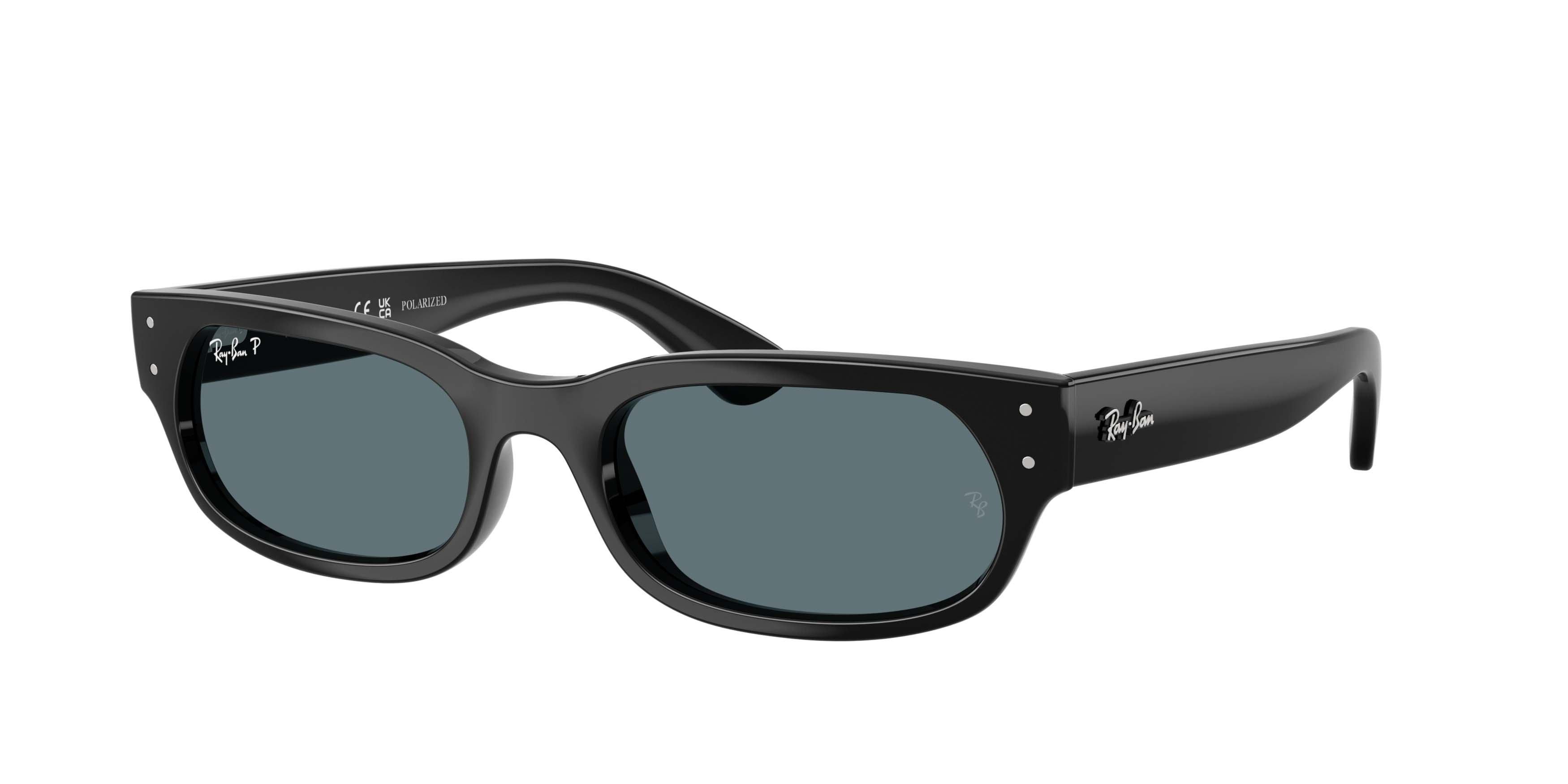 Ray-Ban RB2236 Black Polarized Sunglasses - Black - BLACK
