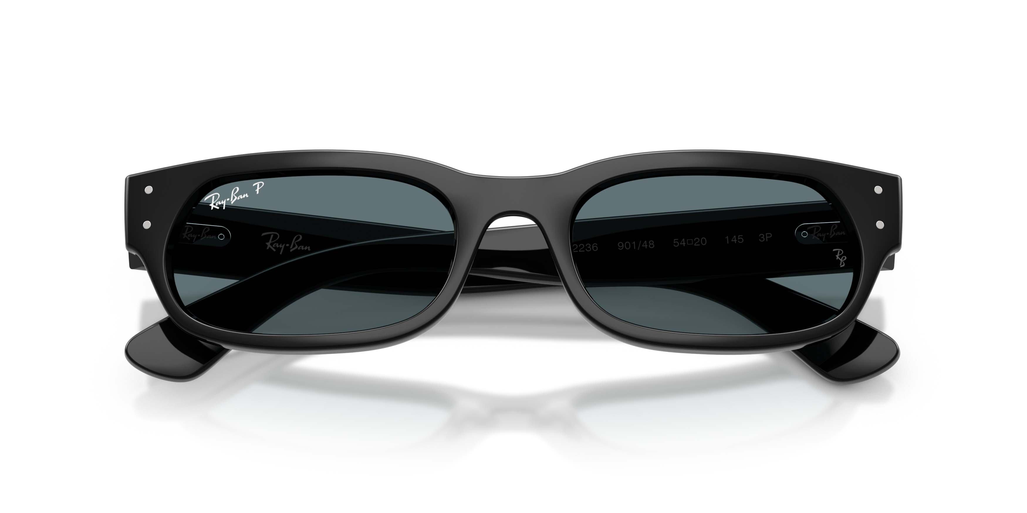 Ray-Ban RB2236 Black Polarized Sunglasses - Black - BLACK