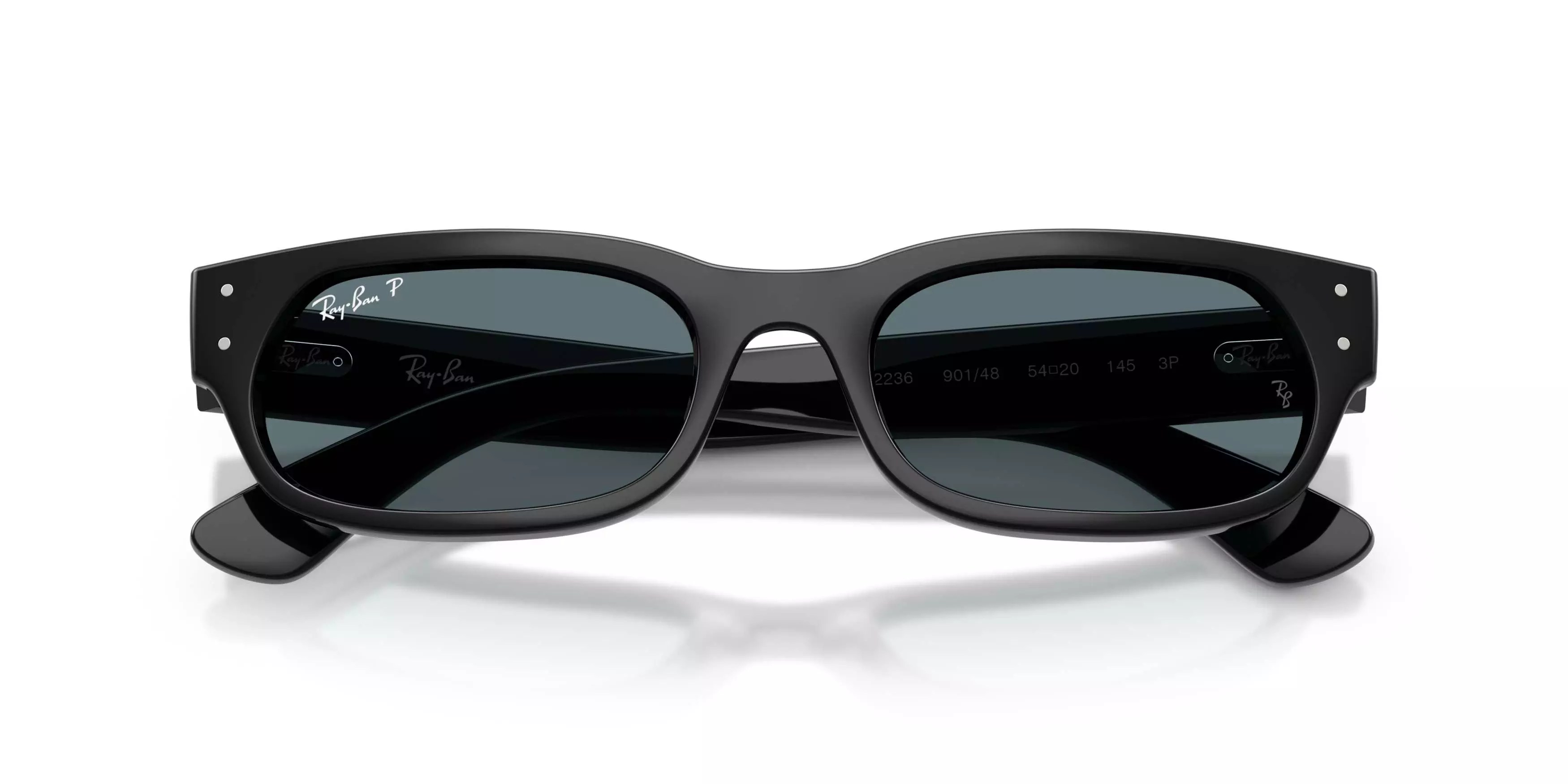 Ray-Ban RB2236 Black Polarized Sunglasses - Black - BLACK