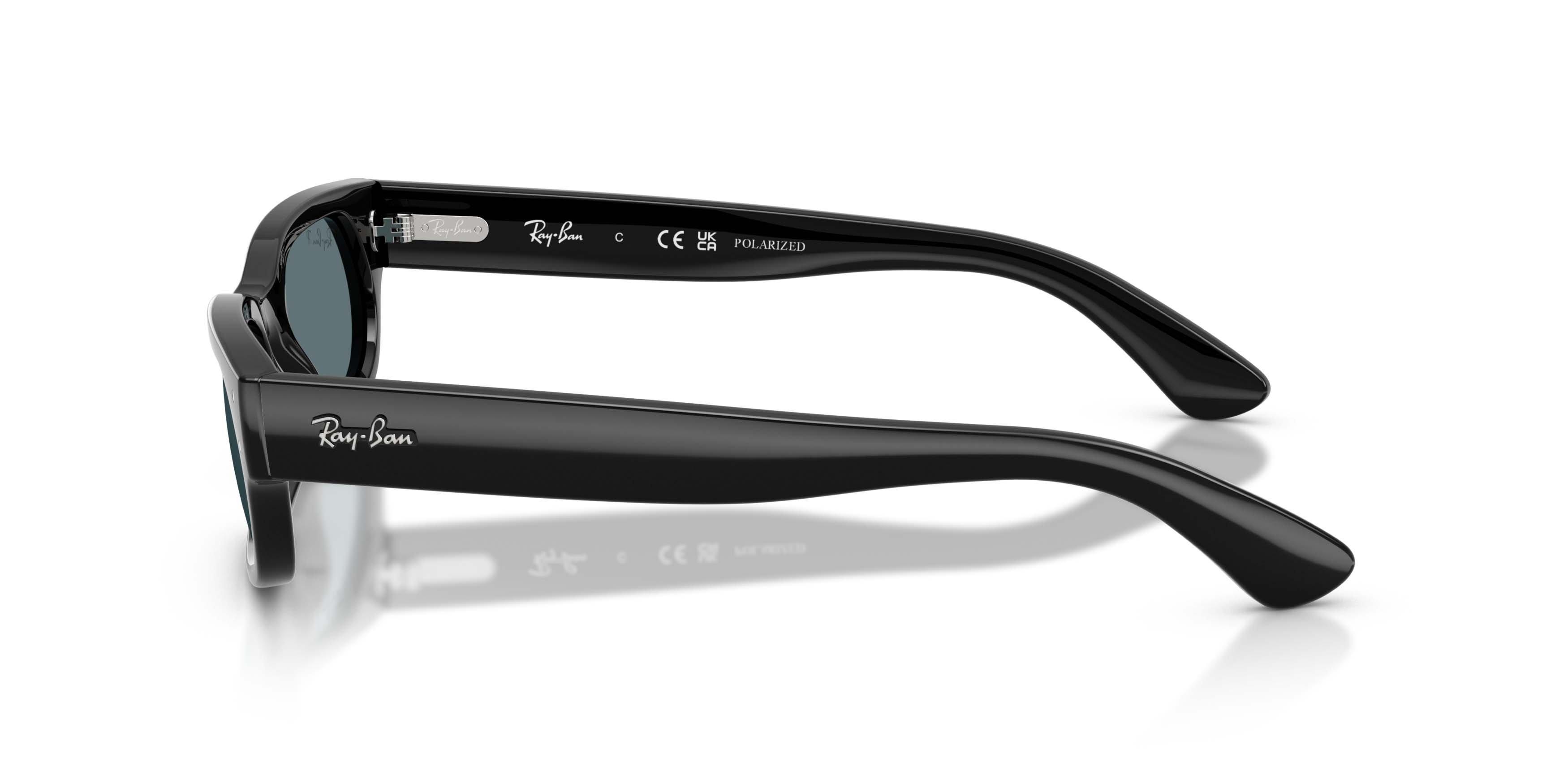 Ray-Ban RB2236 Black Polarized Sunglasses - Black - BLACK