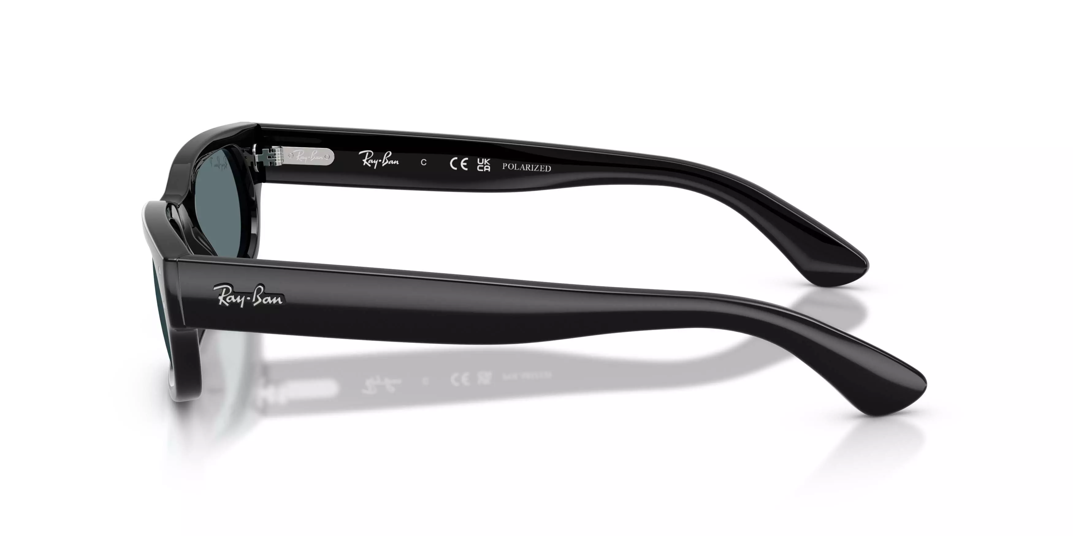 Ray-Ban RB2236 Black Polarized Sunglasses - Black - BLACK