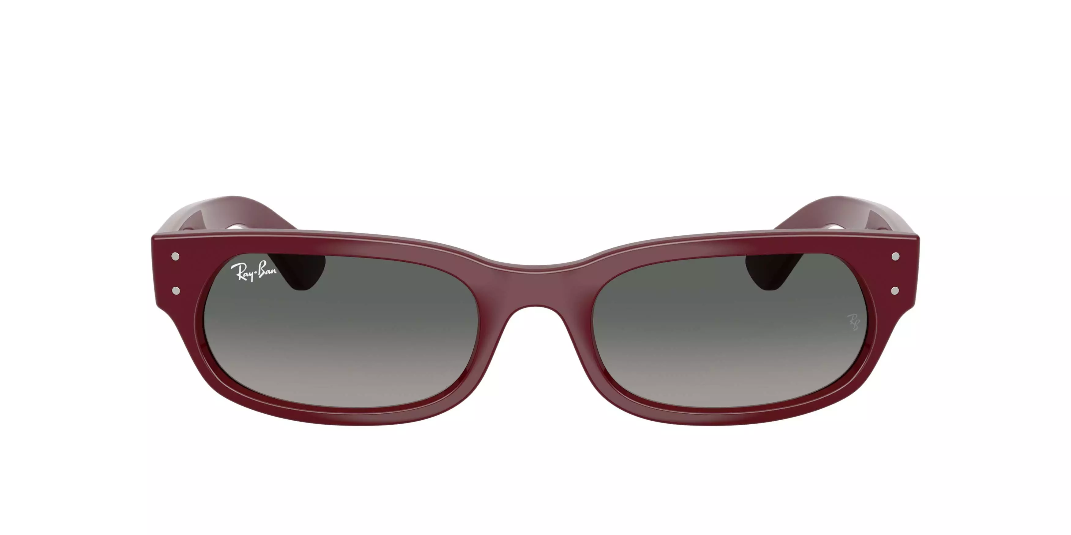 Ray-Ban RB2236 Light Grey Gradient Dark Grey Sunglasses - Bordeaux - RED/GREY
