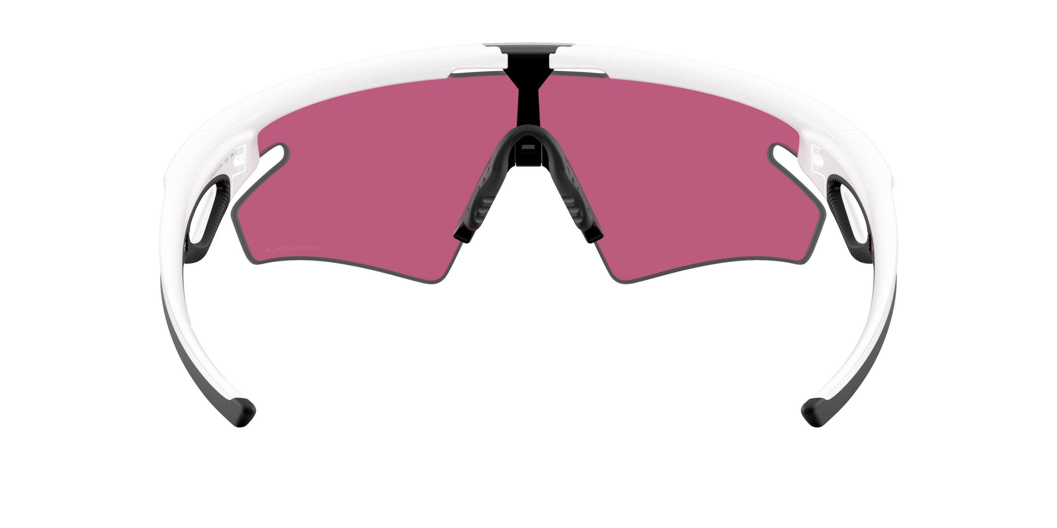 Oakley Sphaera Slash Prizm Field Sunglasses - Matte White - WHITE/RED Thumbnail View 2