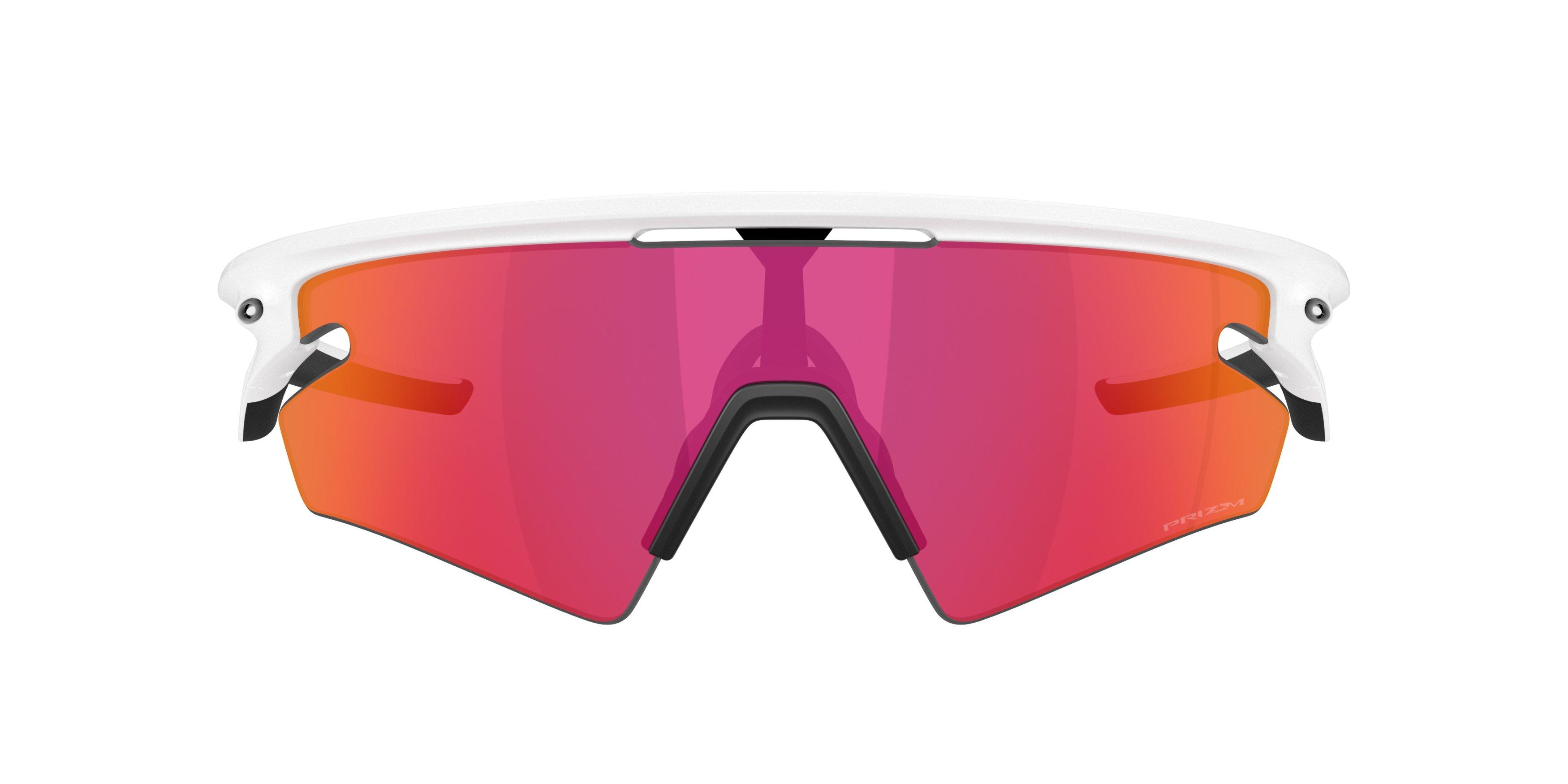 Oakley Sphaera Slash Prizm Field Sunglasses - Matte White - WHITE/RED Thumbnail View 3