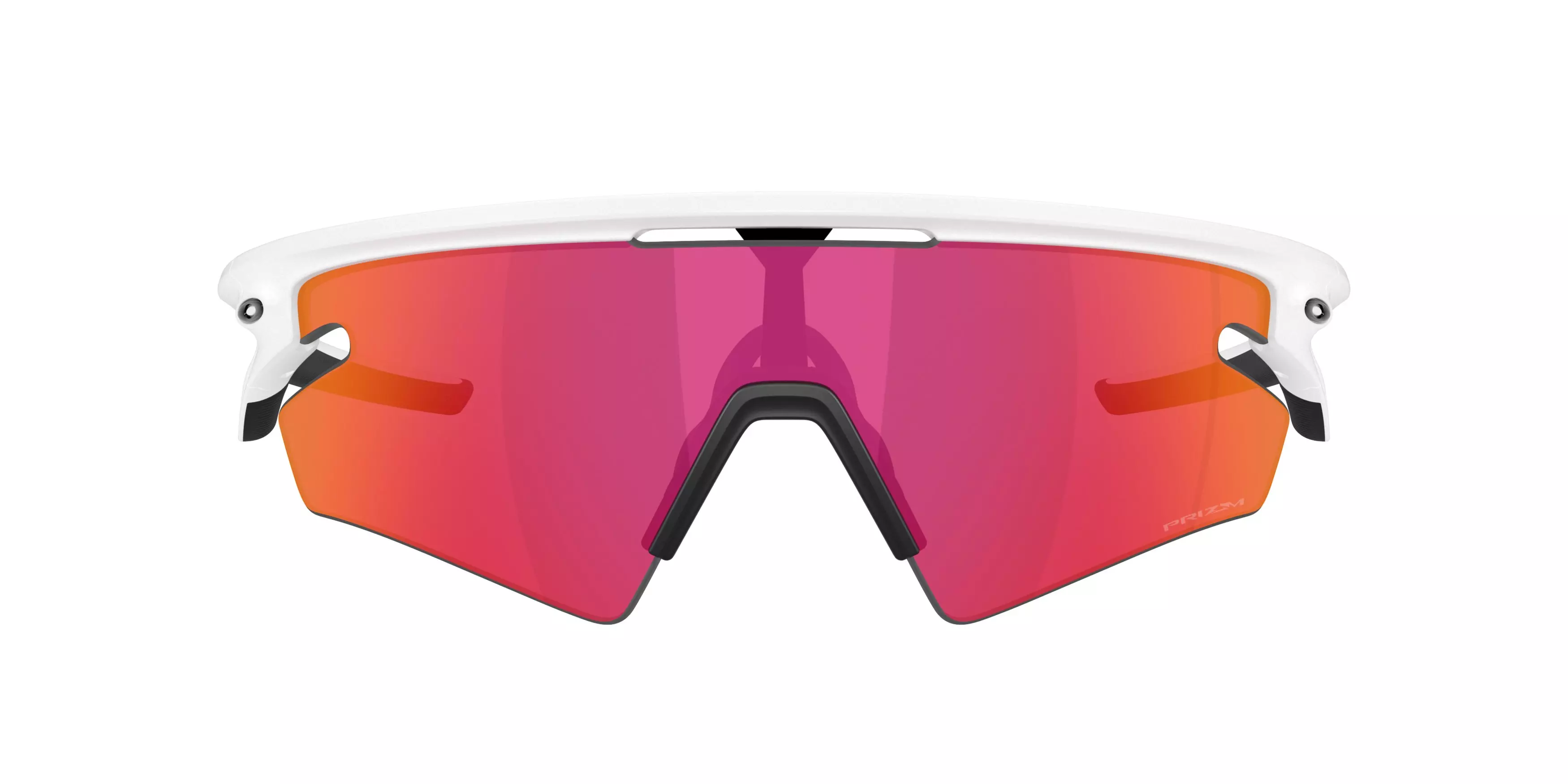 Oakley Sphaera Slash Prizm Field Sunglasses - Matte White - WHITE/RED