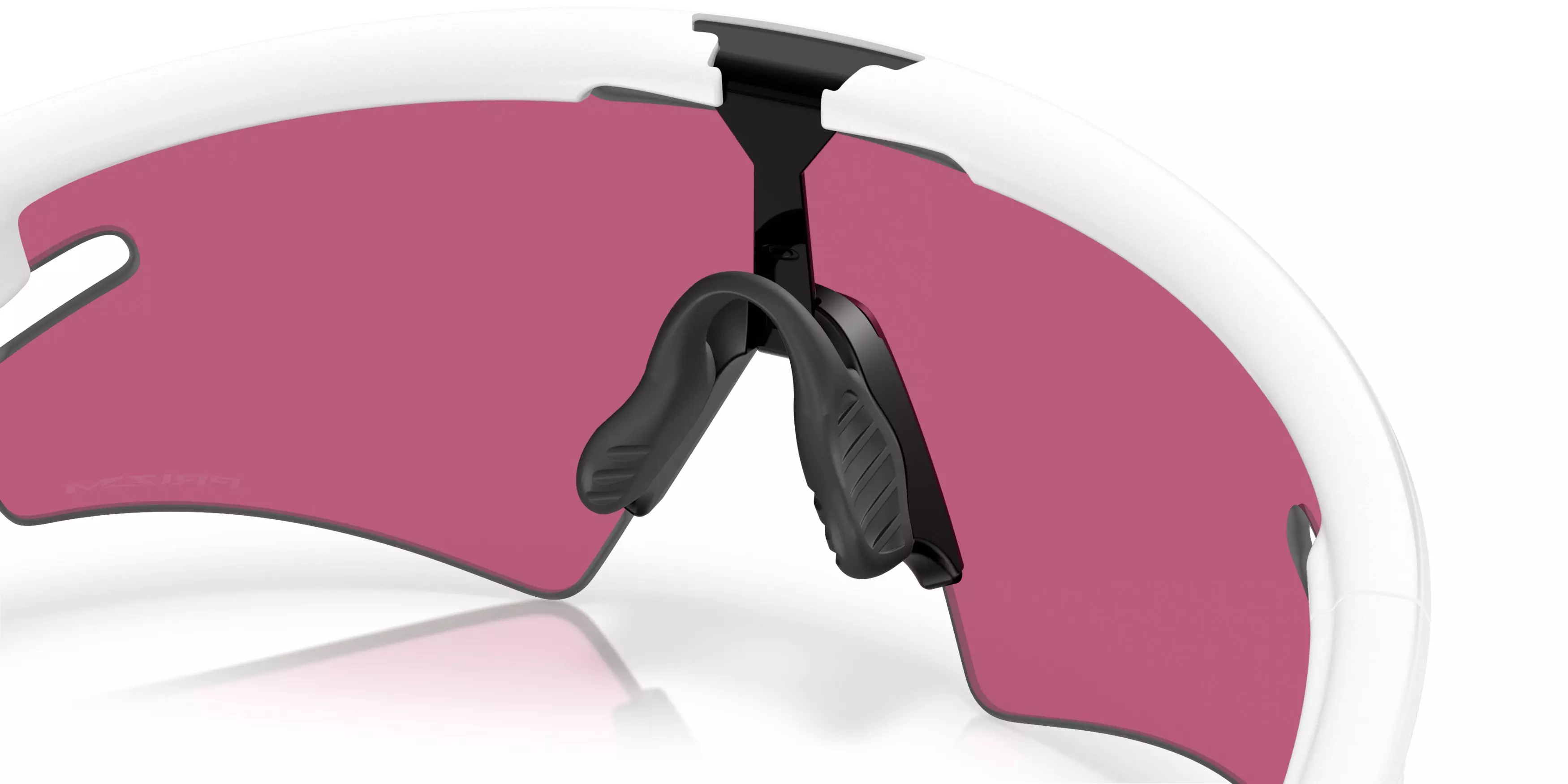 Oakley Sphaera Slash Prizm Field Sunglasses - Matte White - WHITE/RED