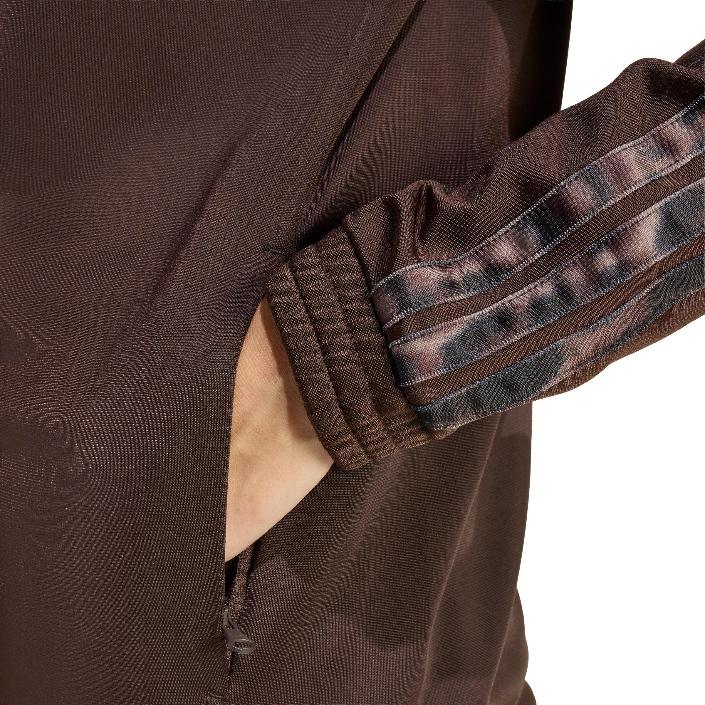 adidas Women's 3-Stripes Leopard Print Track Top - Brown - BROWN Thumbnail View 4