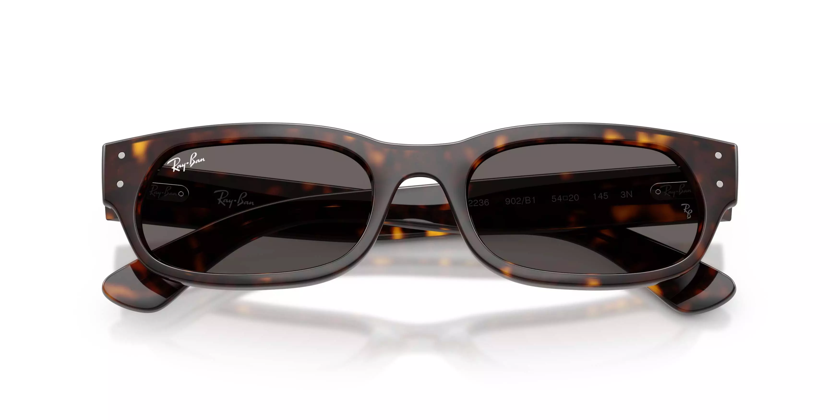 Ray-Ban RB2236 Dark Grey Sunglasses - Havana - BROWN/GREY