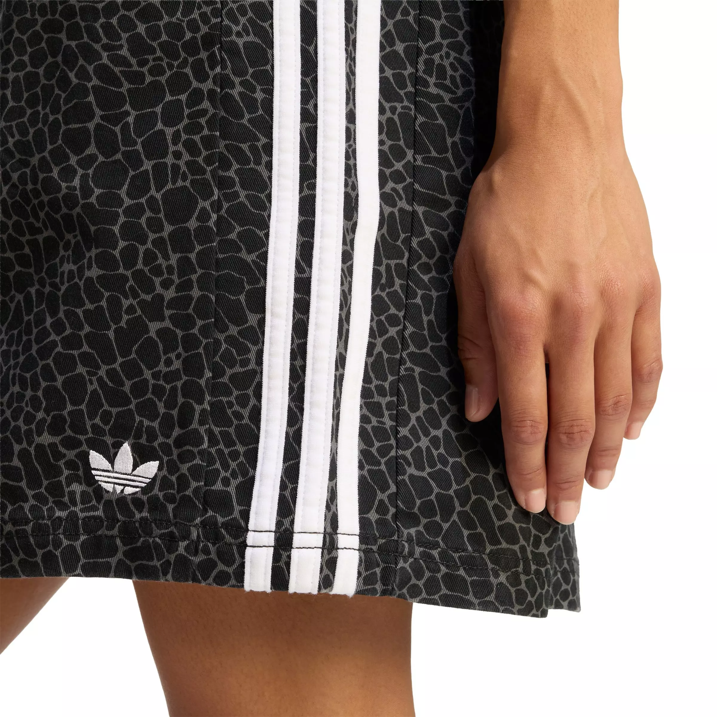 adidas Originals Women's AOP Dungaree Dress - Black/Grey - BLACK/GREY
