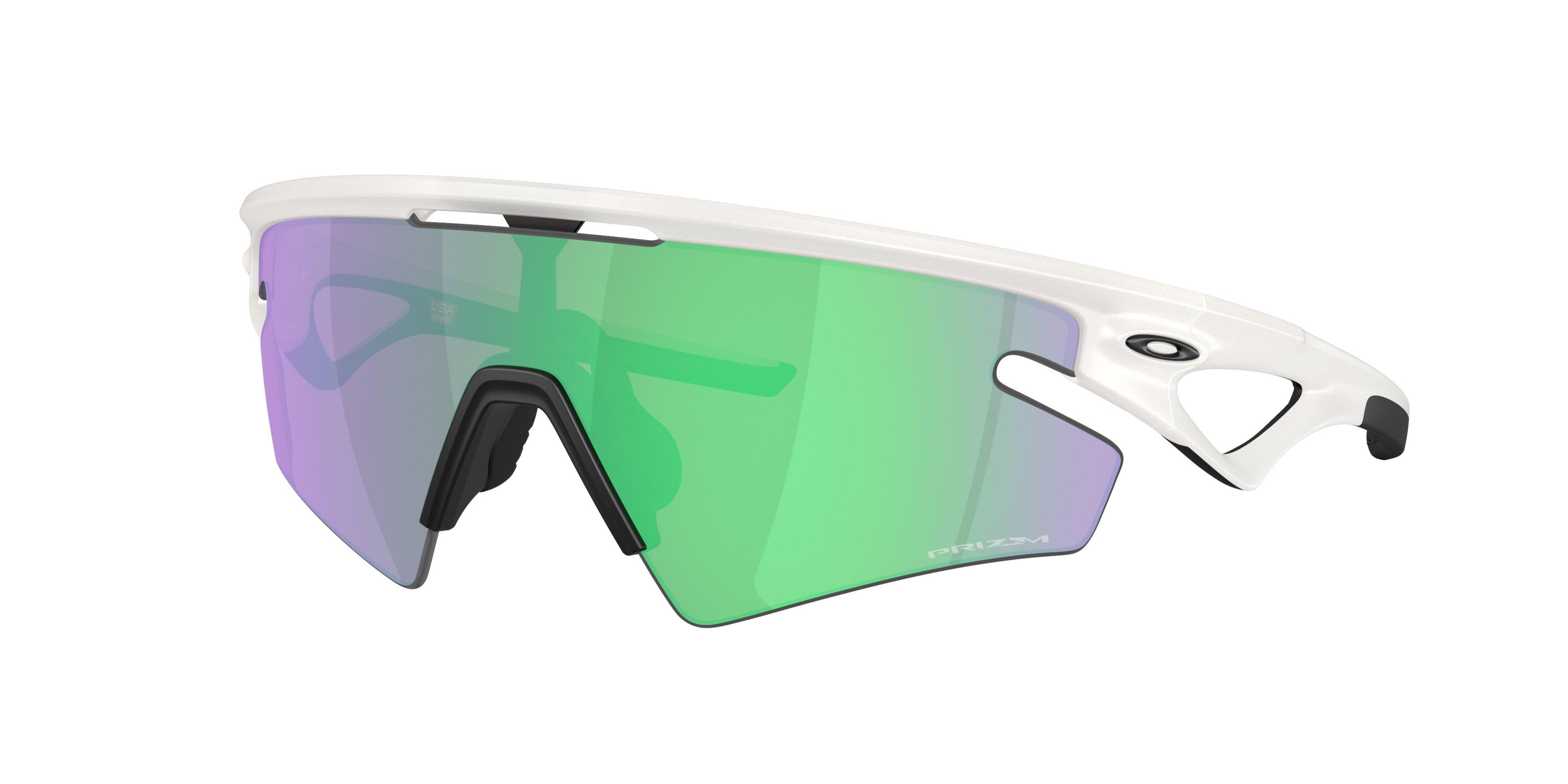 Oakley Sphaera Slash Prizm Road Jade Sunglasses - Matte Transparent Mist - GREY/GREEN Thumbnail View 1