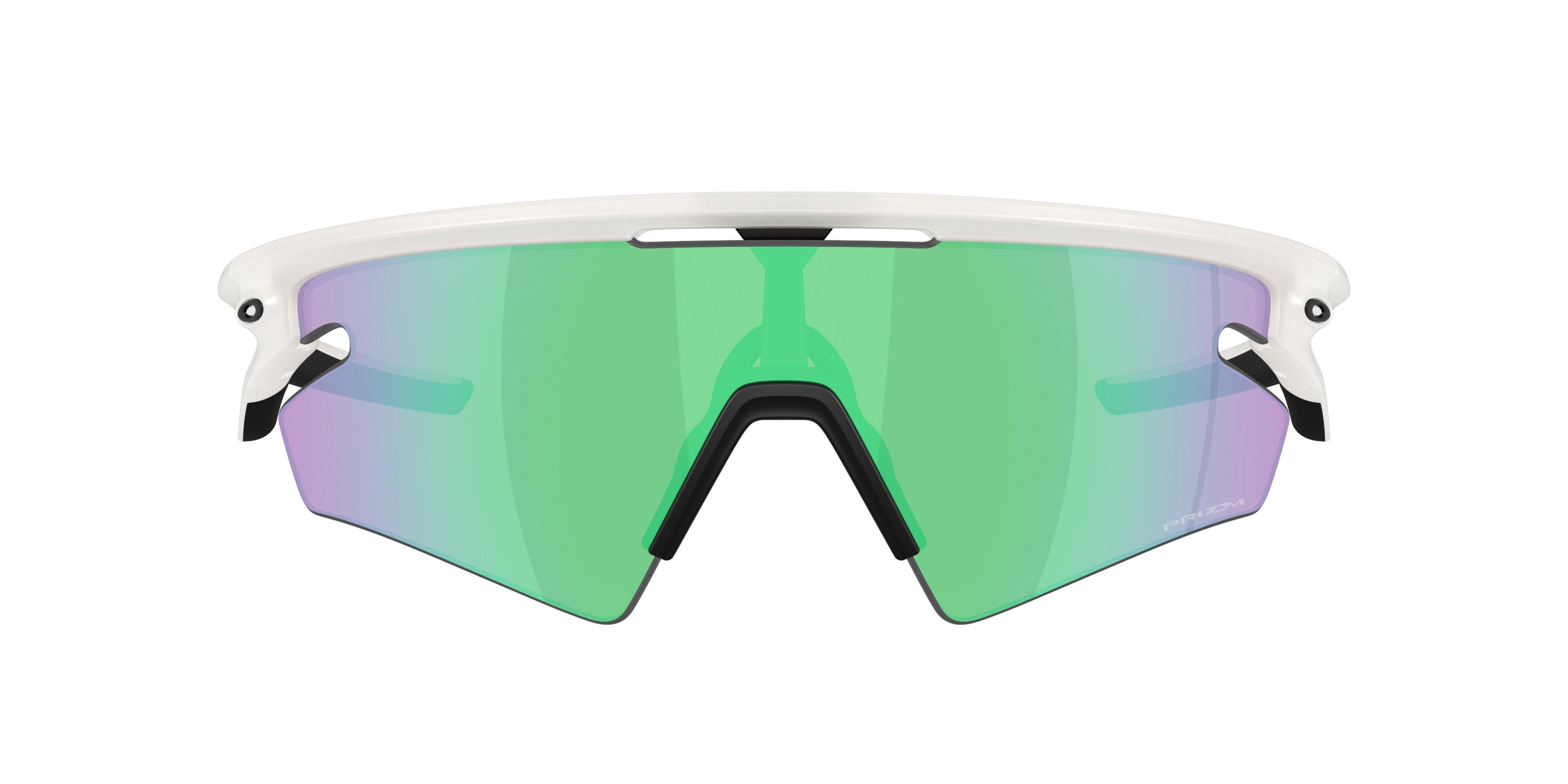 Oakley Sphaera Slash Prizm Road Jade Sunglasses - Matte Transparent Mist - GREY/GREEN Thumbnail View 3