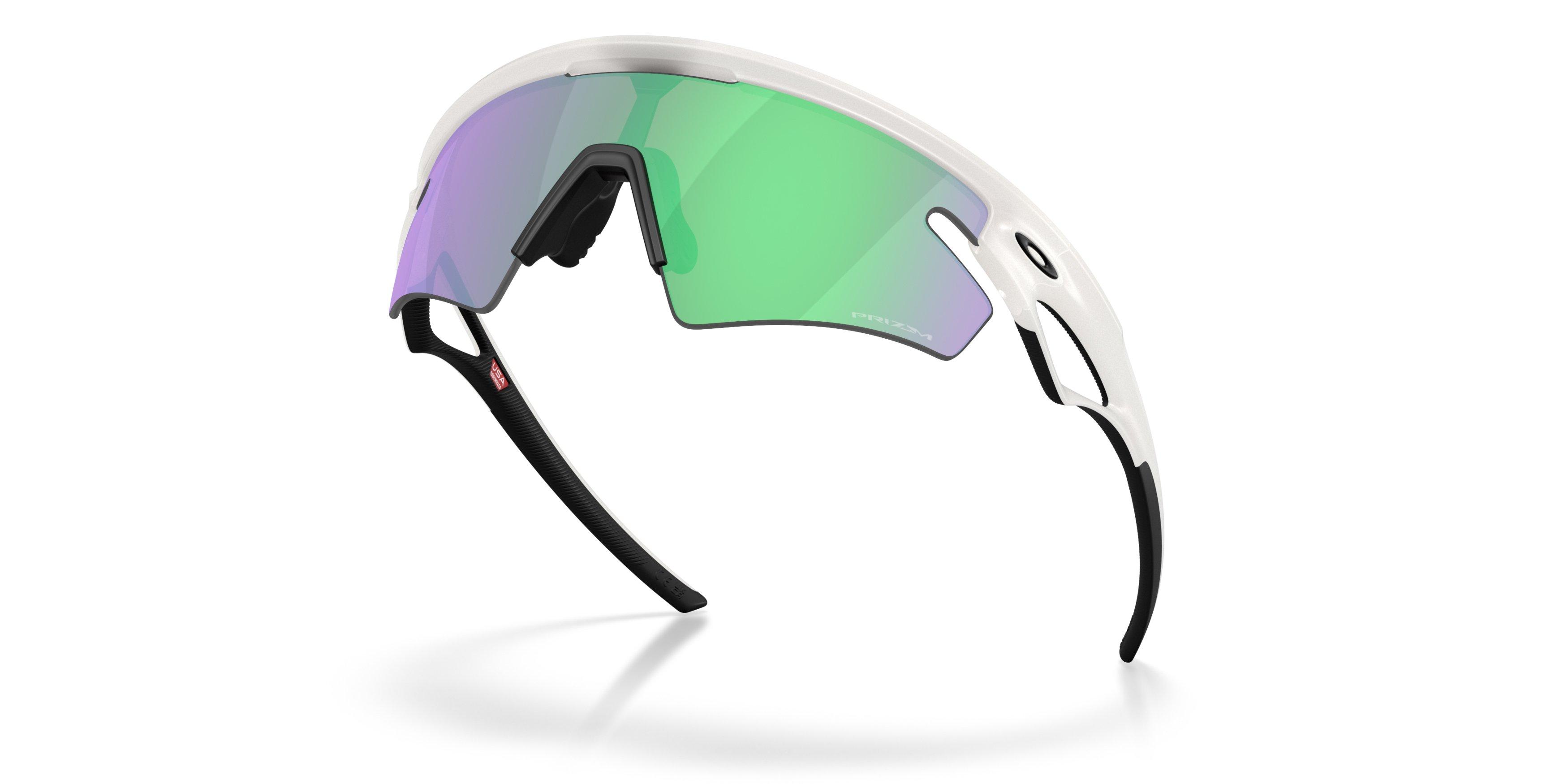 Oakley Sphaera Slash Prizm Road Jade Sunglasses - Matte Transparent Mist - GREY/GREEN Thumbnail View 4