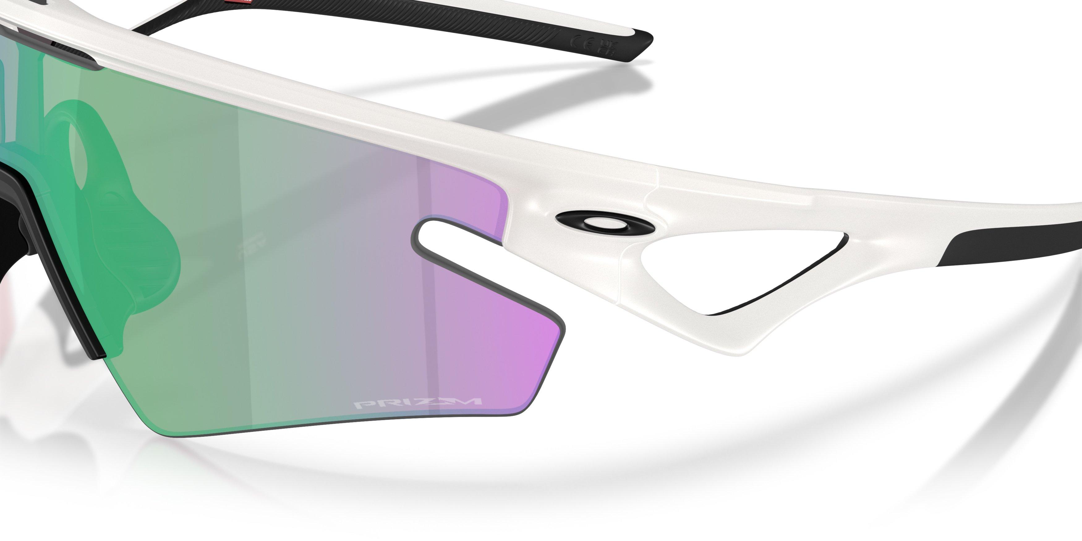 Oakley Sphaera Slash Prizm Road Jade Sunglasses - Matte Transparent Mist - GREY/GREEN Thumbnail View 5