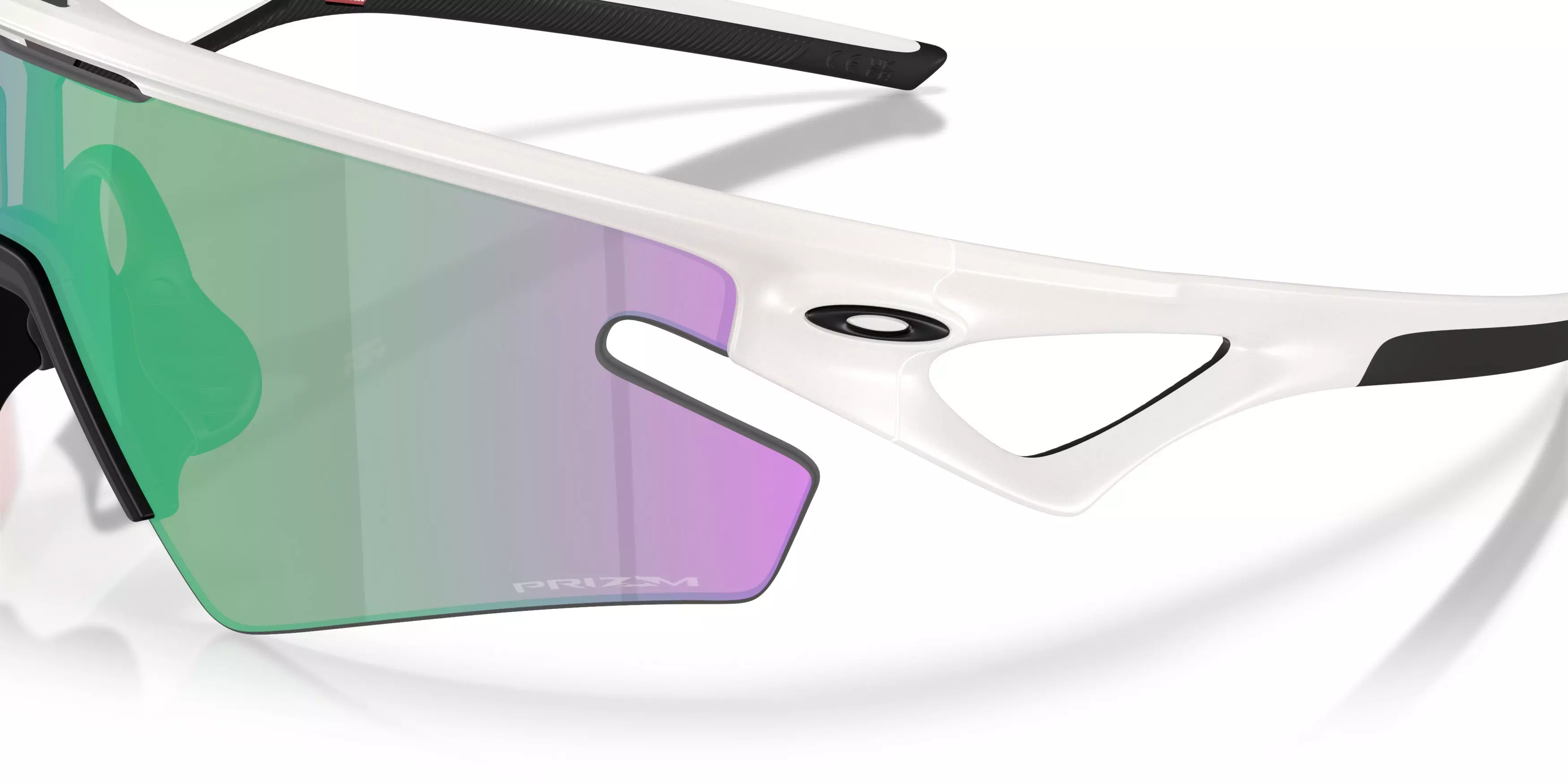 Oakley Sphaera Slash Prizm Road Jade Sunglasses - Matte Transparent Mist - GREY/GREEN