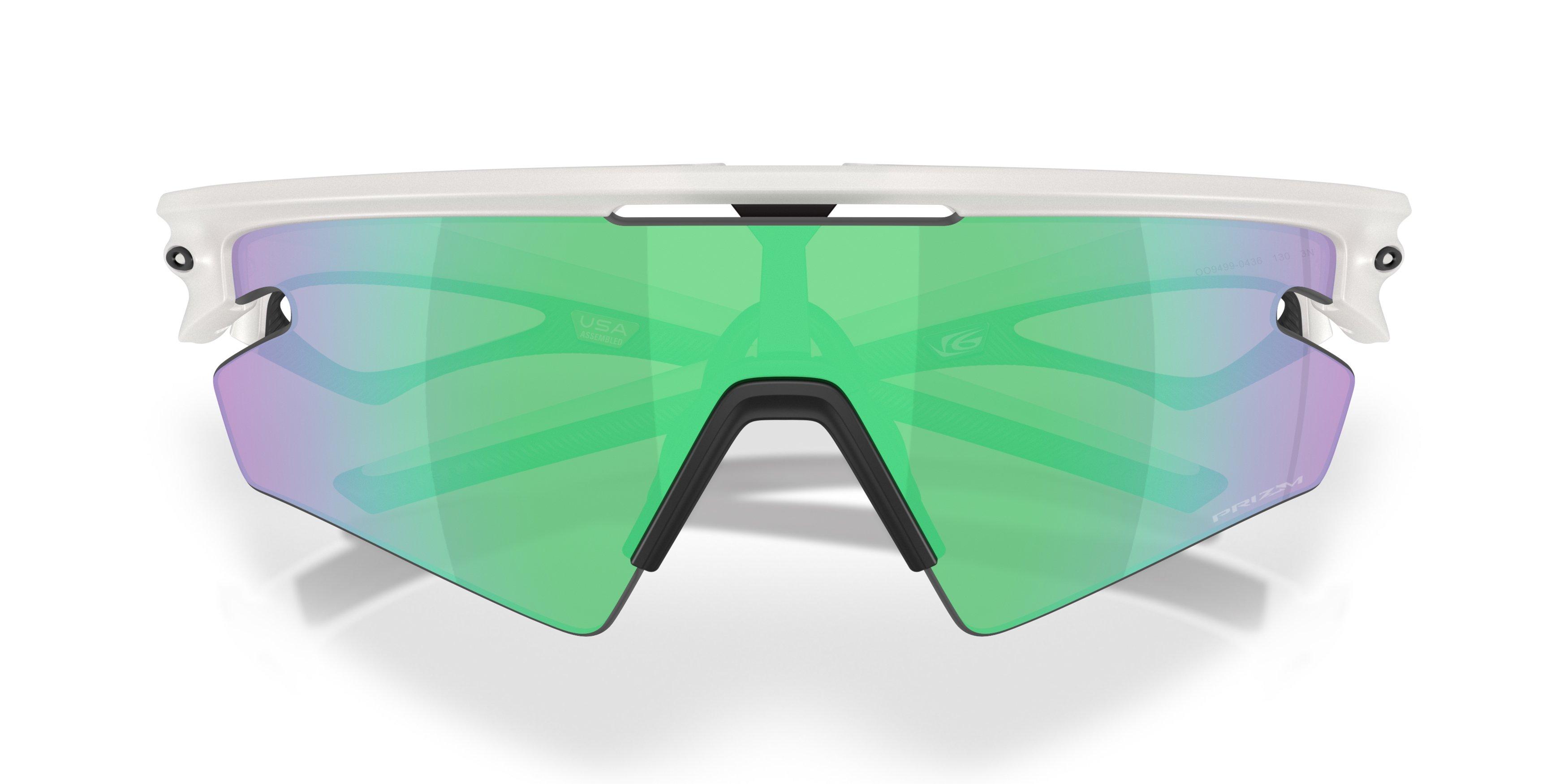 Oakley Sphaera Slash Prizm Road Jade Sunglasses - Matte Transparent Mist - GREY/GREEN Thumbnail View 7