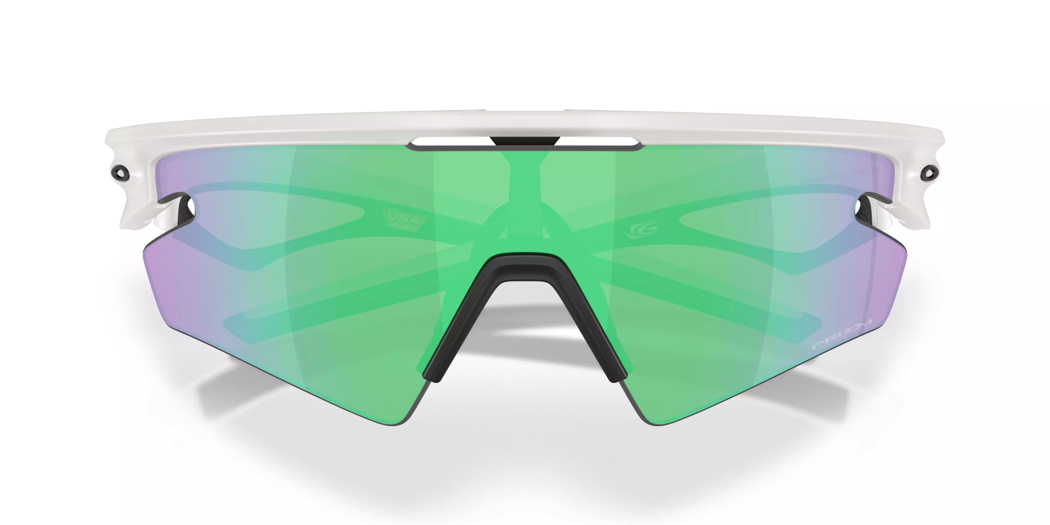 Oakley Sphaera Slash Prizm Road Jade Sunglasses - Matte Transparent Mist - GREY/GREEN