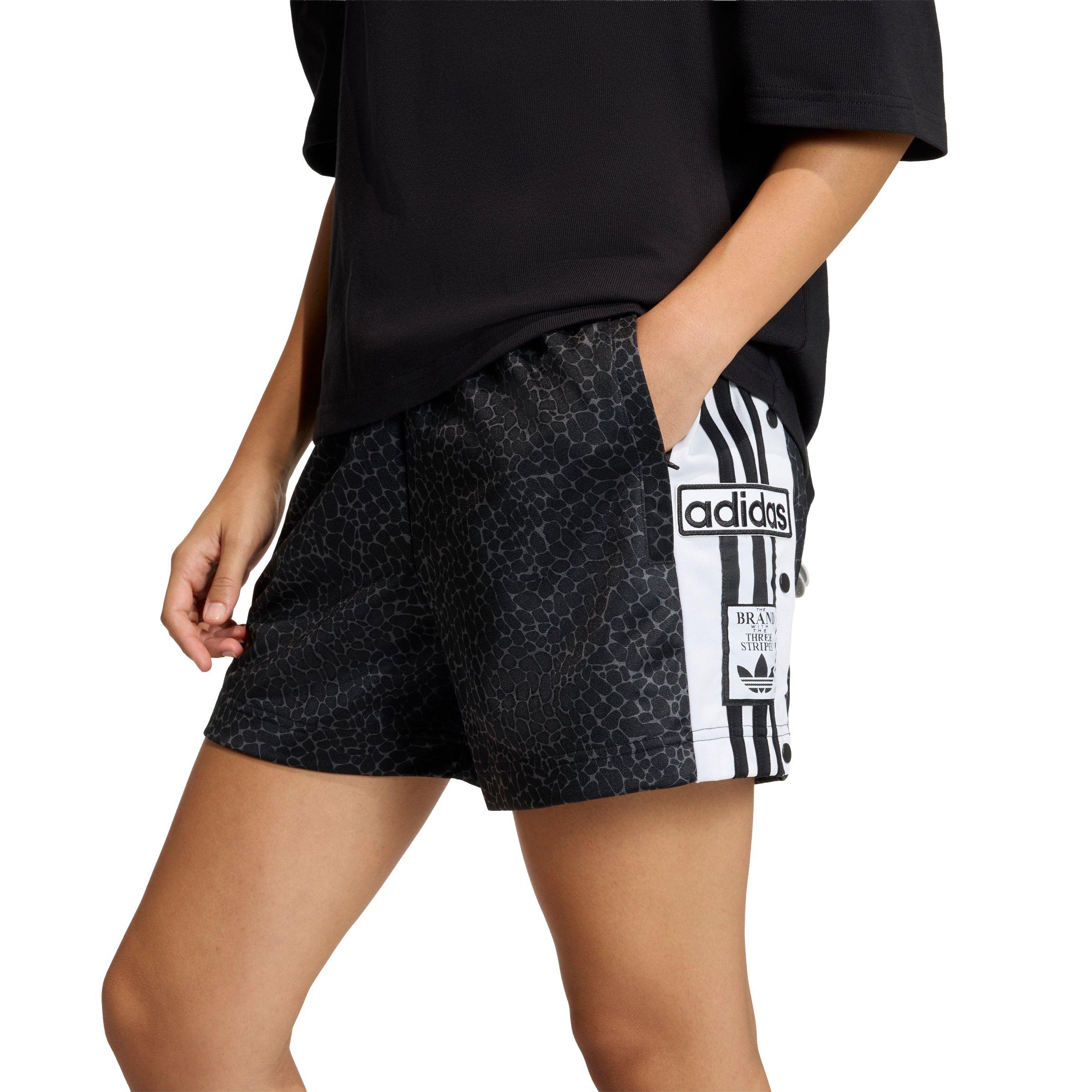 adidas Originals Women's All Over Print Adibreak Shorts - Black/Grey - BLACK/GREY Thumbnail View 3