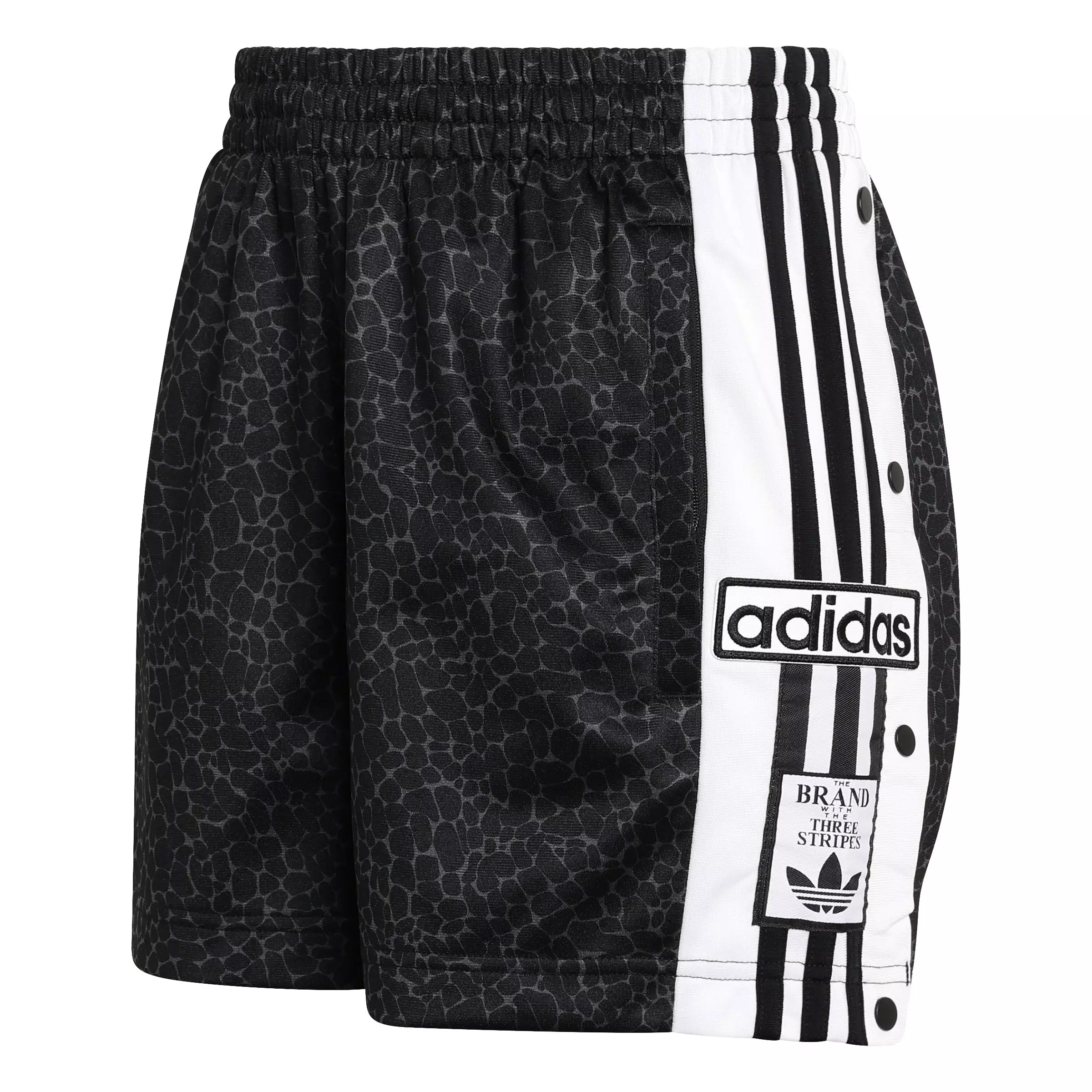 adidas Originals Women's All Over Print Adibreak Shorts - Black/Grey - BLACK/GREY