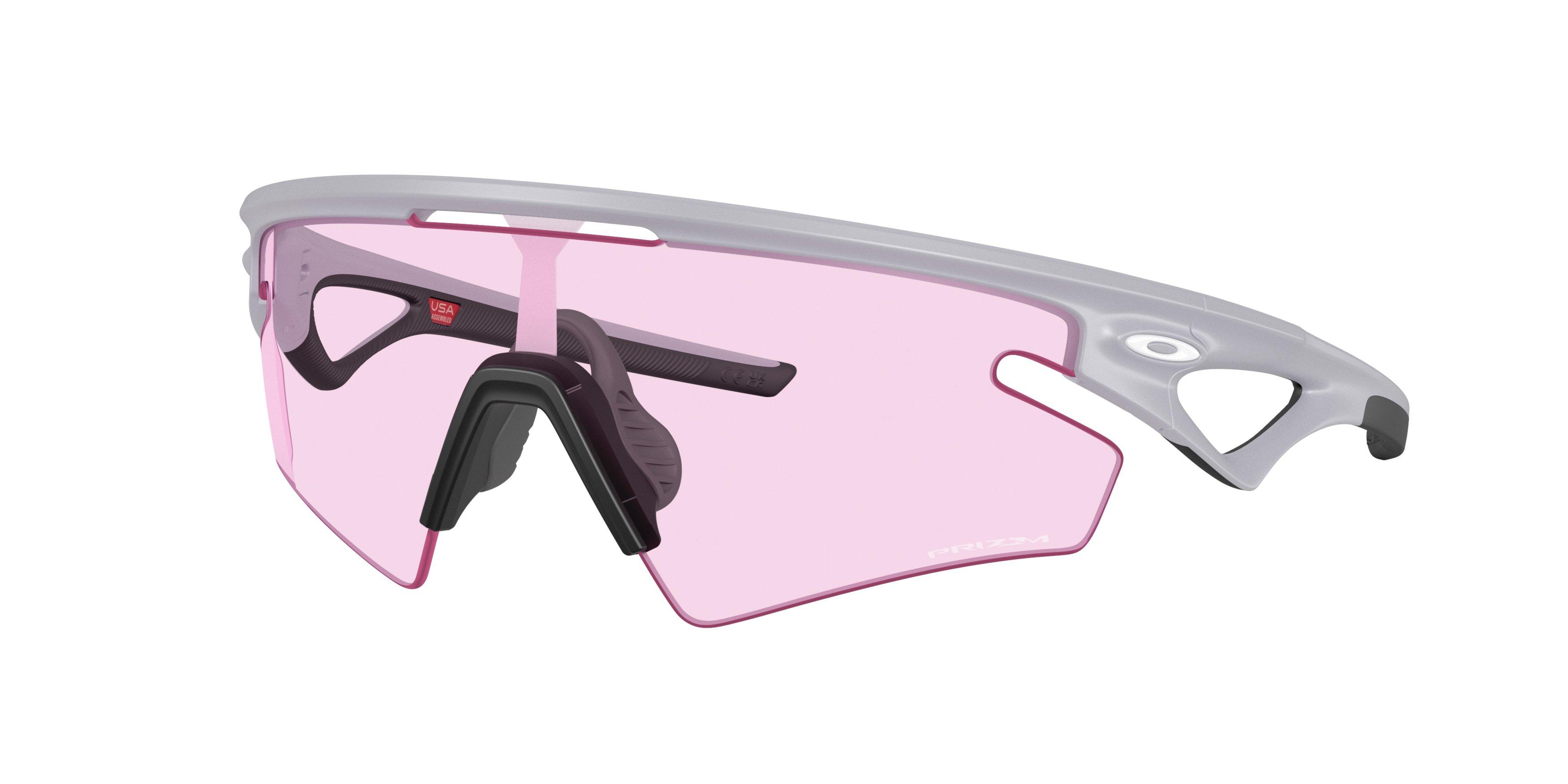 Oakley Sphaera Slash Prizm Low Light Sunglasses - Grey Matte Fog - GREY/PINK Thumbnail View 1