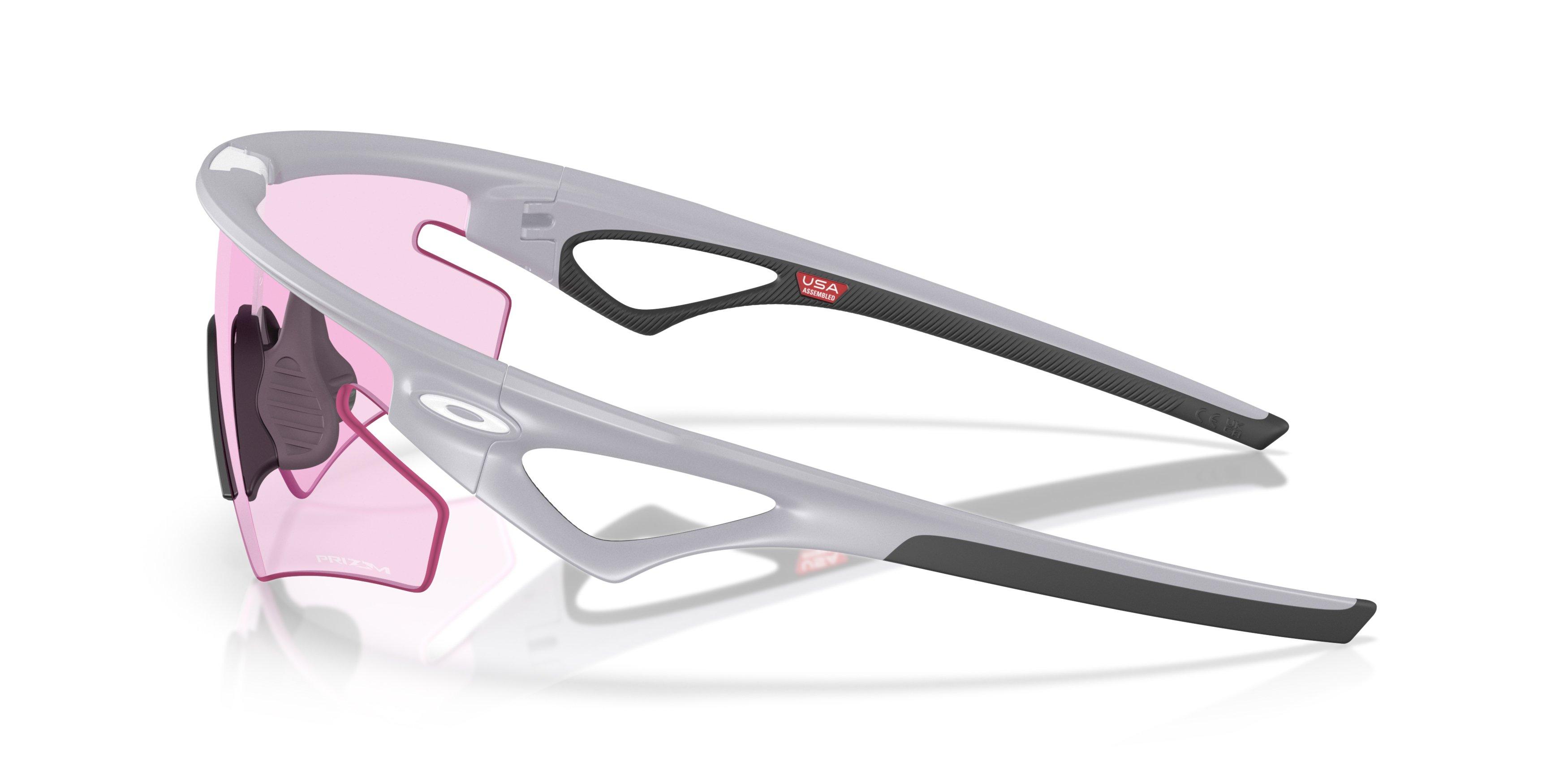 Oakley Sphaera Slash Prizm Low Light Sunglasses - Grey Matte Fog - GREY/PINK Thumbnail View 8