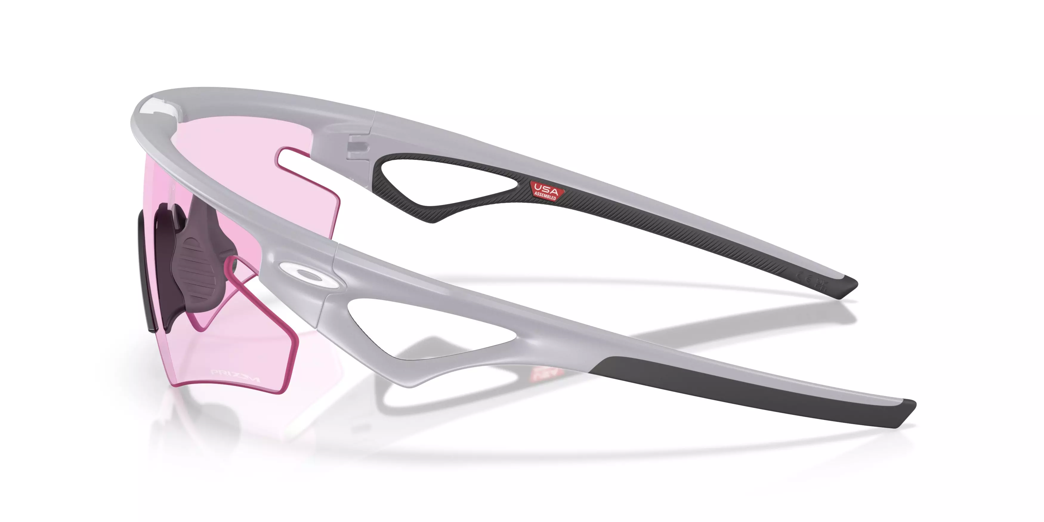 Oakley Sphaera Slash Prizm Low Light Sunglasses - Grey Matte Fog - GREY/PINK