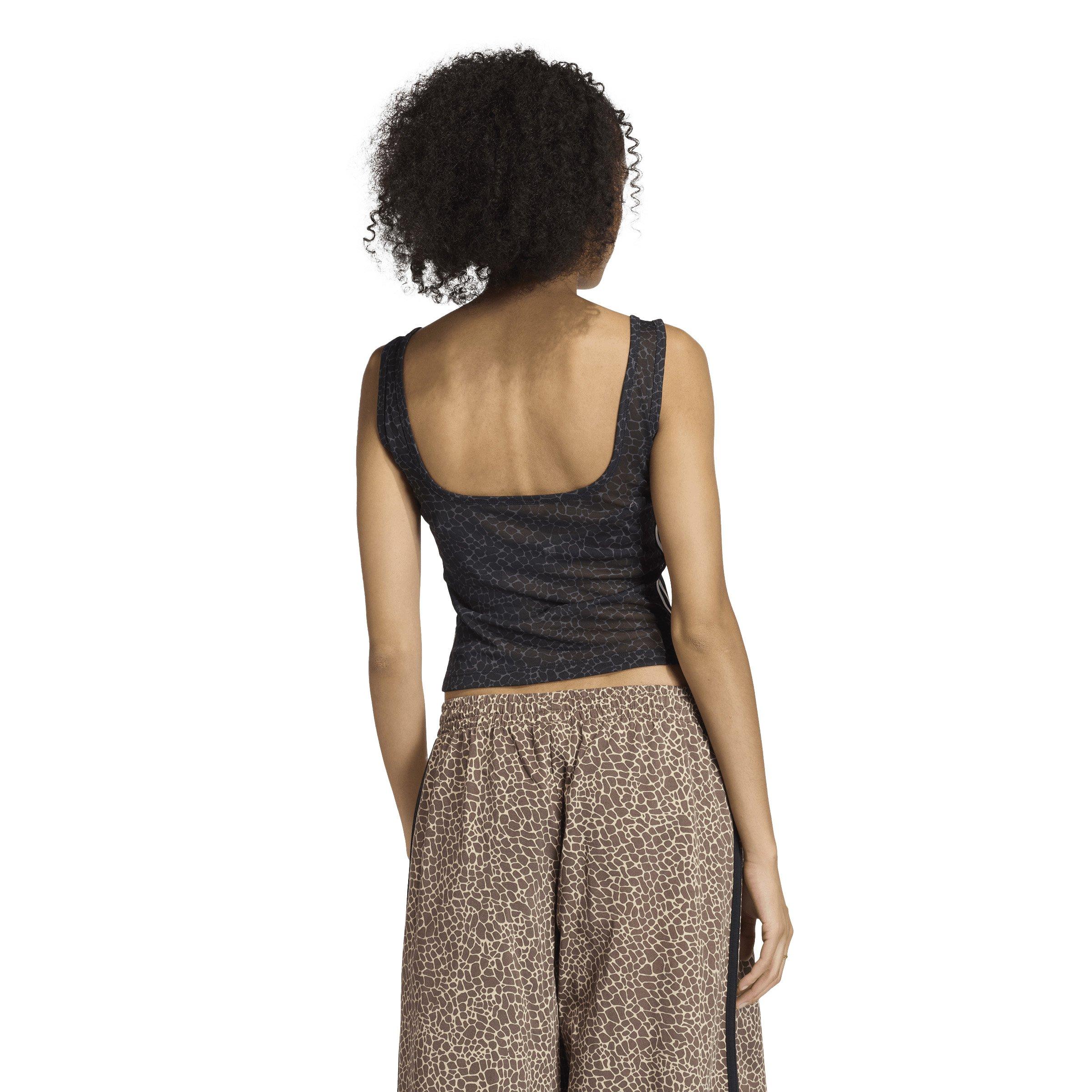 adidas Originals Women's AOP Tank Top - Black/Grey - BLACK/GREY Thumbnail View 2