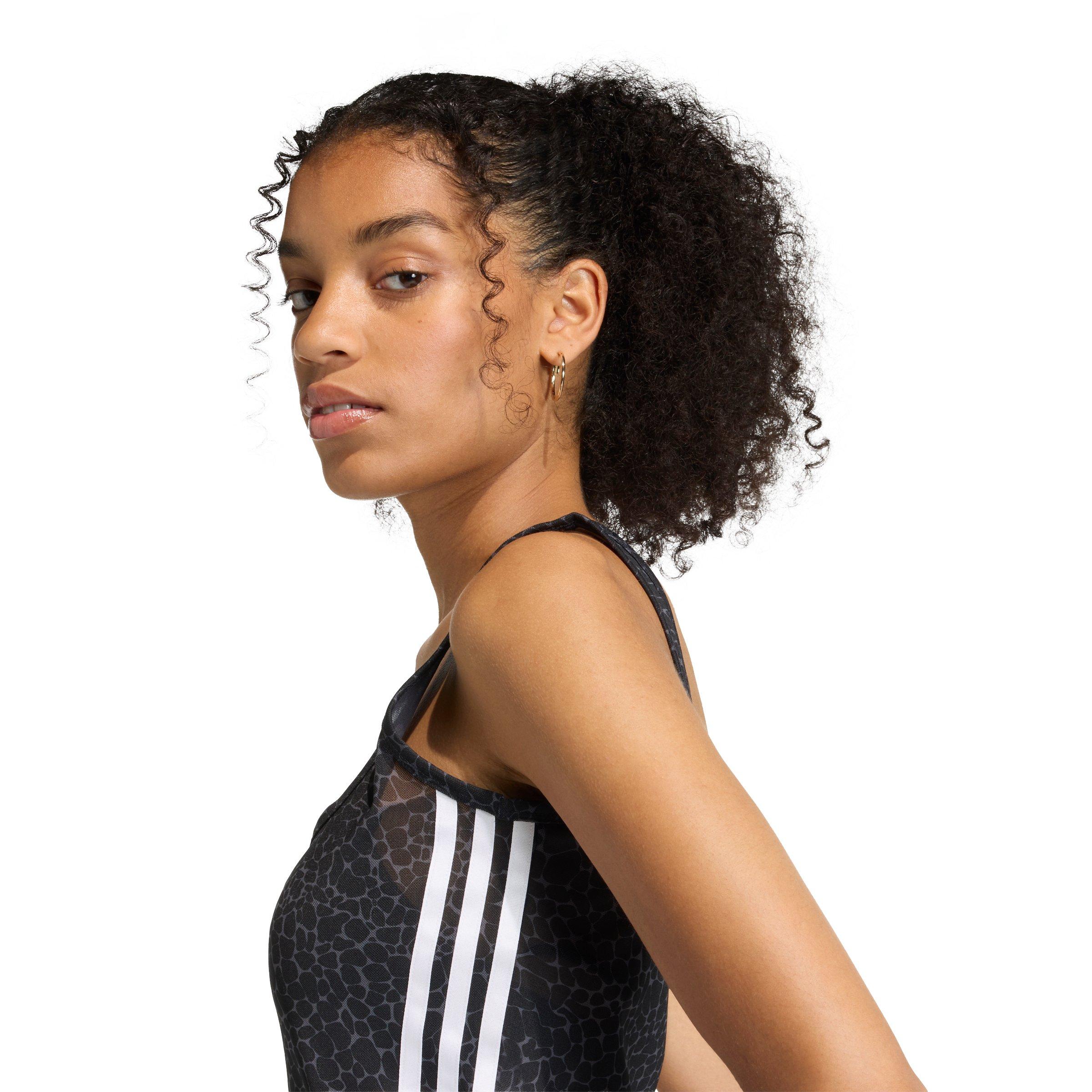 adidas Originals Women's AOP Tank Top - Black/Grey - BLACK/GREY Thumbnail View 4