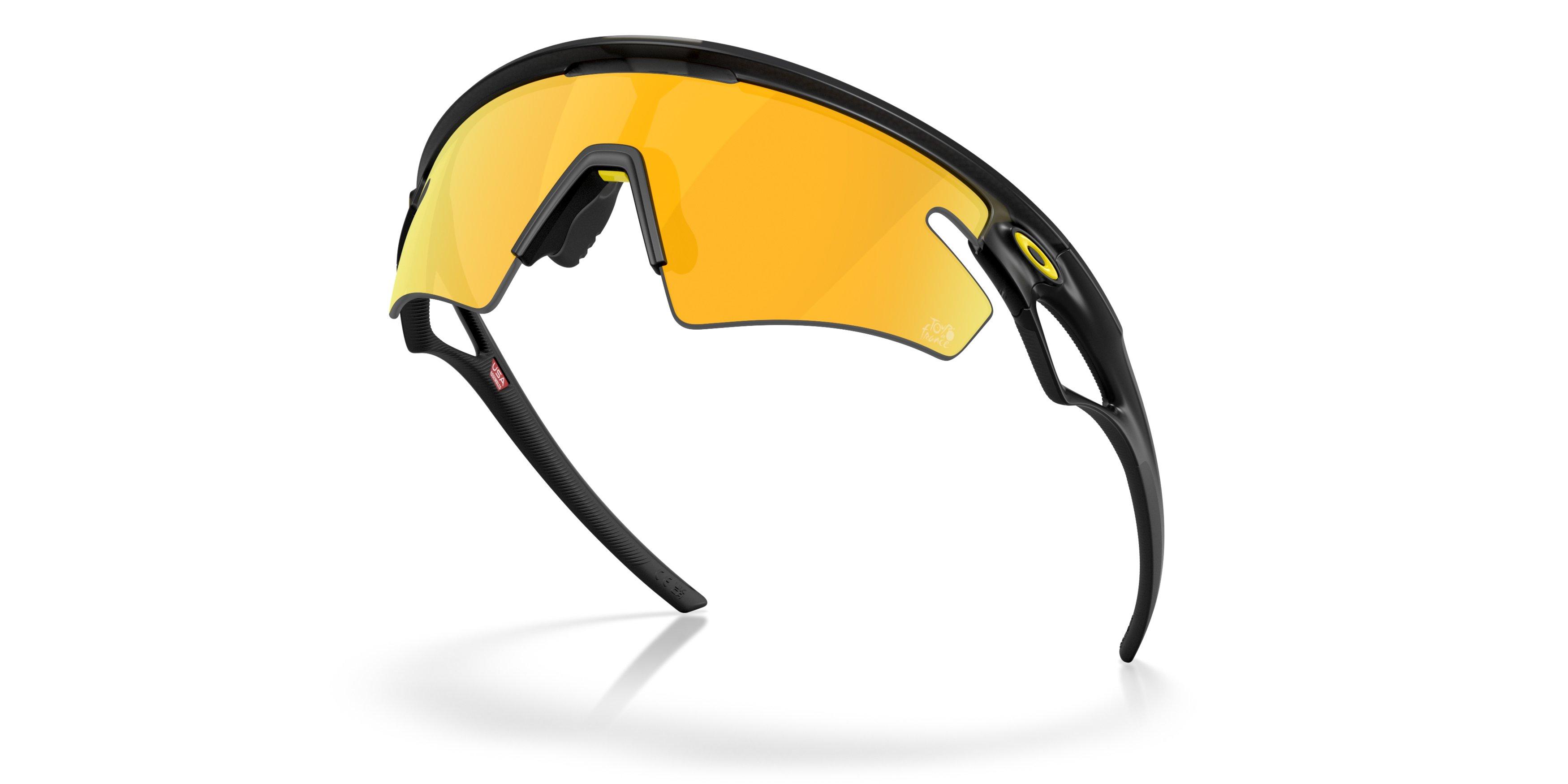 Oakley Sphaera Slash Prizm 24K Polarized Sunglasses - Matte Black - BLACK/GOLD Thumbnail View 4