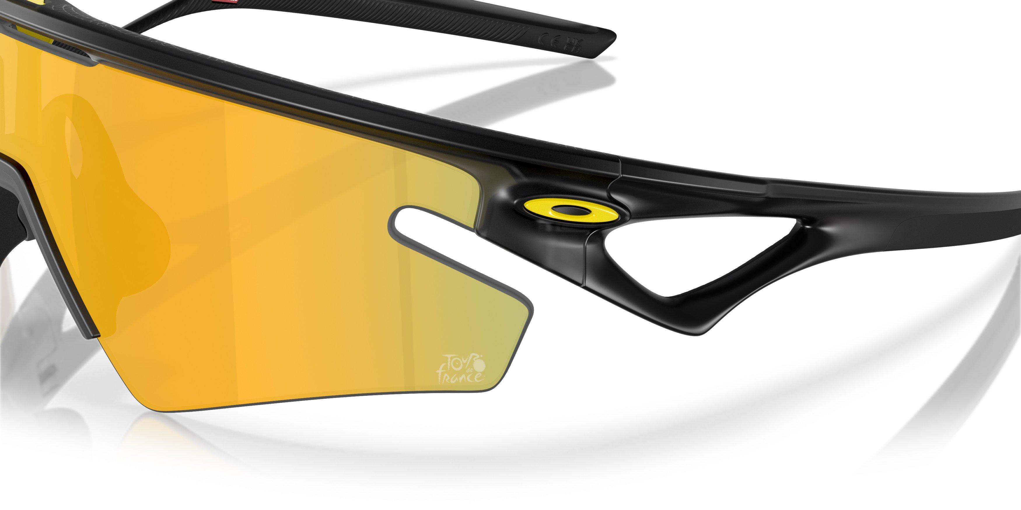 Oakley Sphaera Slash Prizm 24K Polarized Sunglasses - Matte Black - BLACK/GOLD Thumbnail View 5