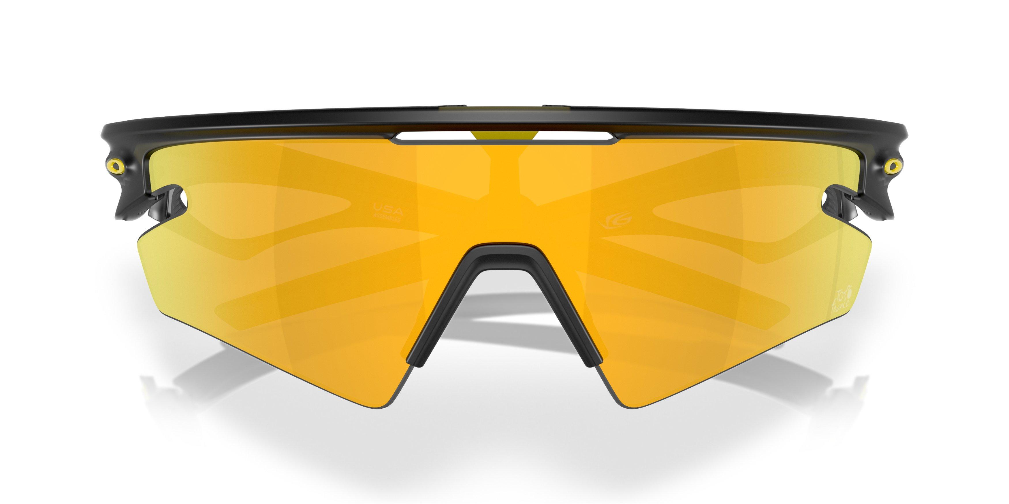 Oakley Sphaera Slash Prizm 24K Polarized Sunglasses - Matte Black - BLACK/GOLD Thumbnail View 7