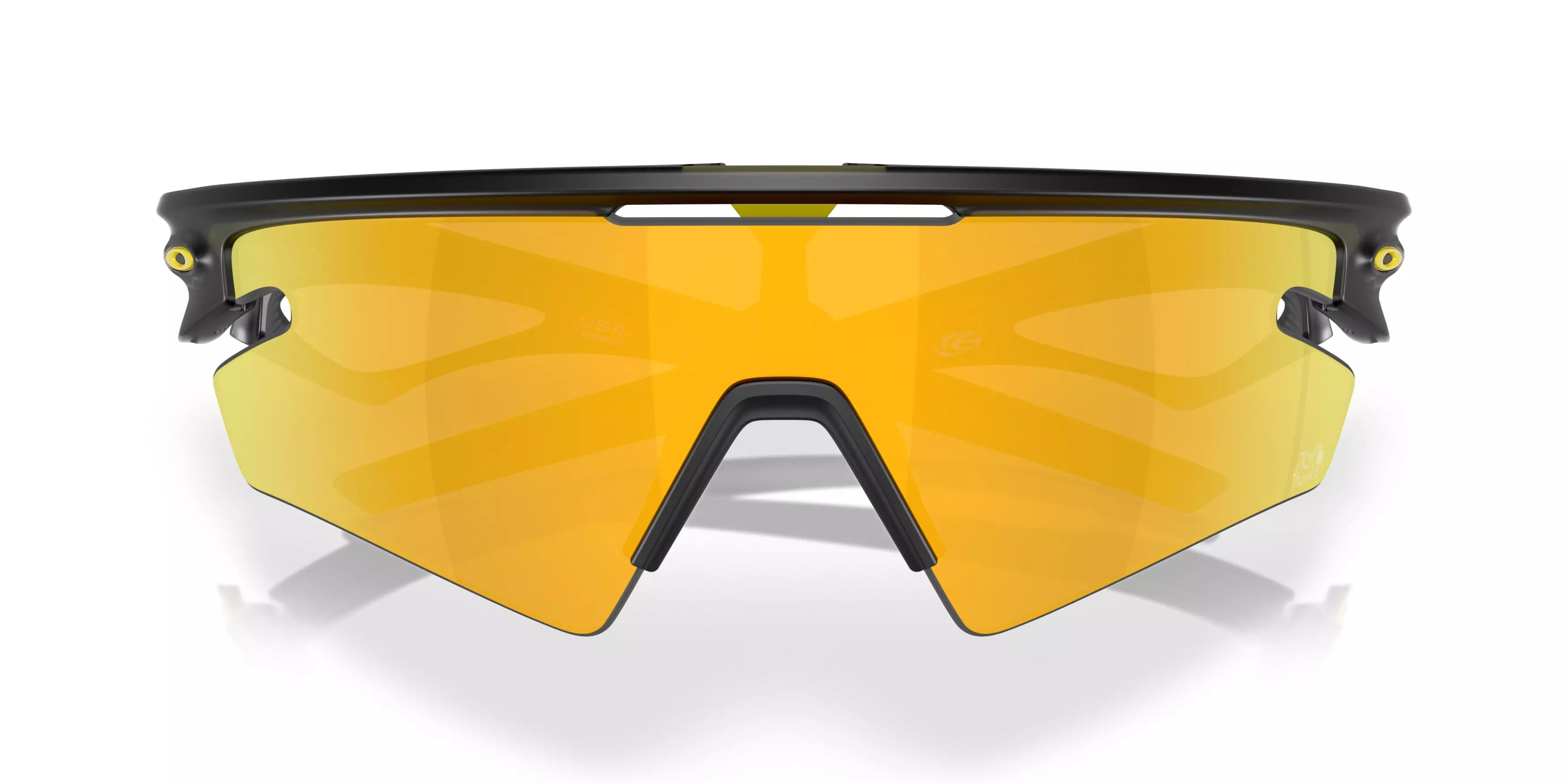 Oakley Sphaera Slash Prizm 24K Polarized Sunglasses - Matte Black - BLACK/GOLD