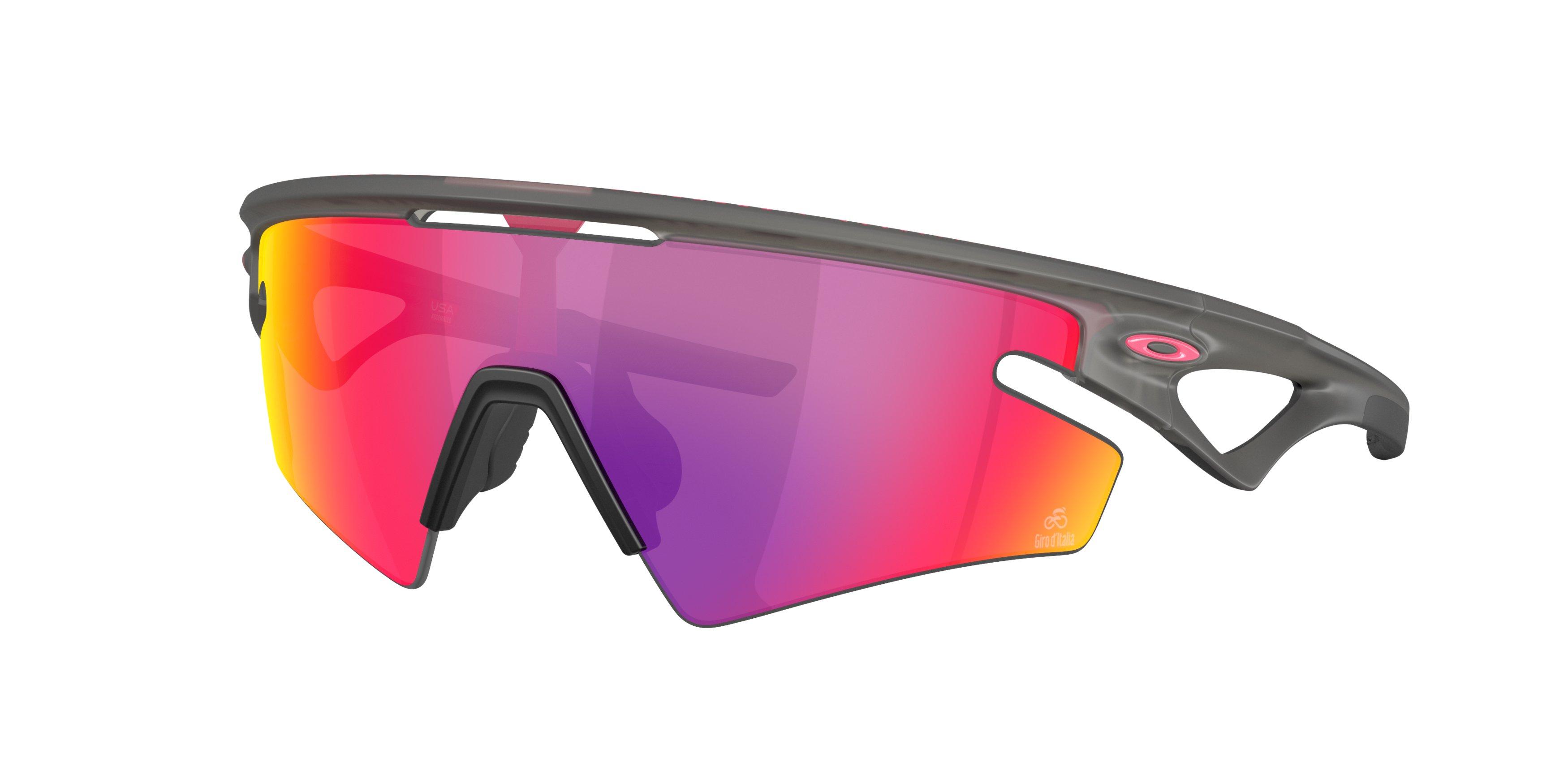 Oakley Sphaera Slash Prizm Road Sunglasses - Grey Smoke - GREY/RED Thumbnail View 1