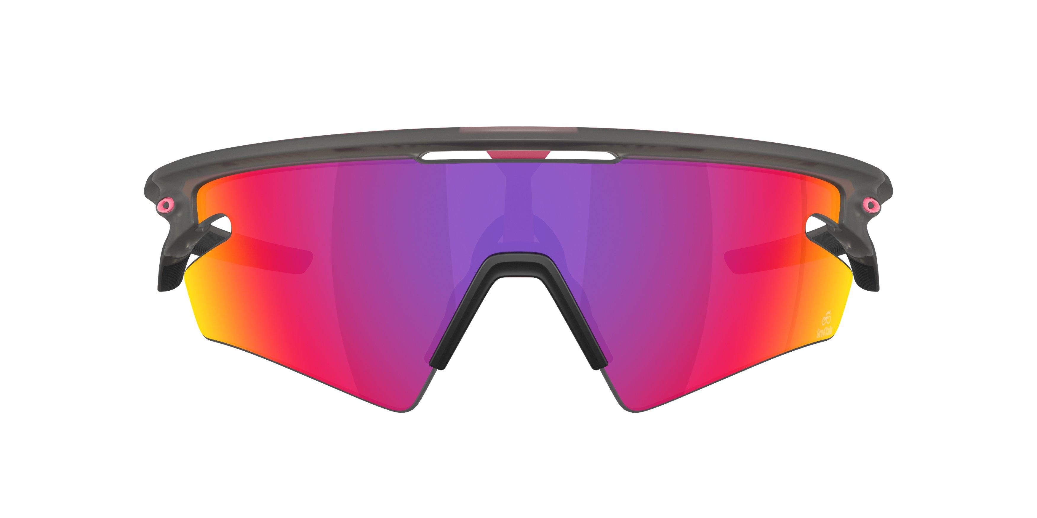 Oakley Sphaera Slash Prizm Road Sunglasses - Grey Smoke - GREY/RED Thumbnail View 3