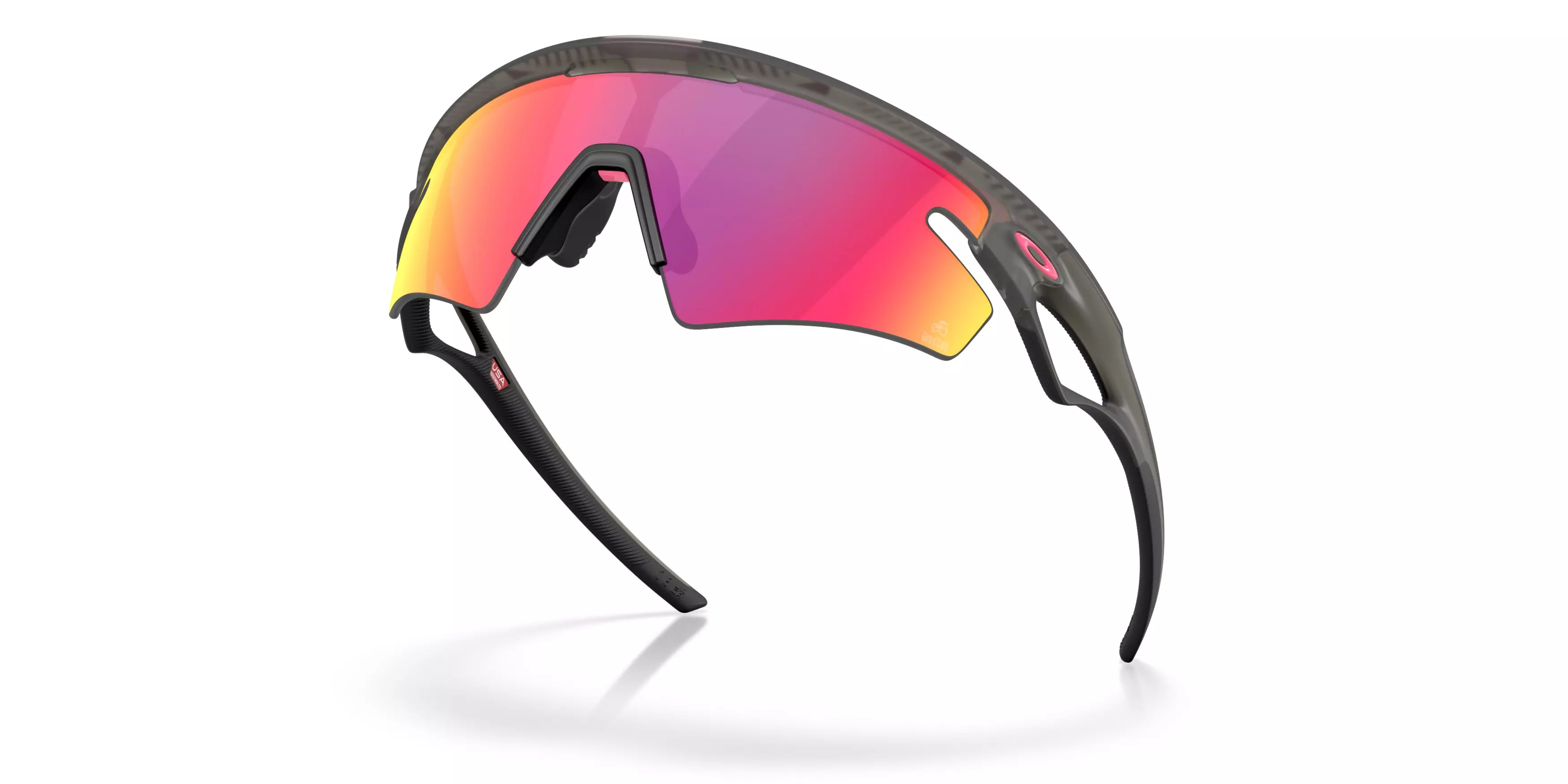 Oakley Sphaera Slash Prizm Road Sunglasses - Grey Smoke - GREY/RED