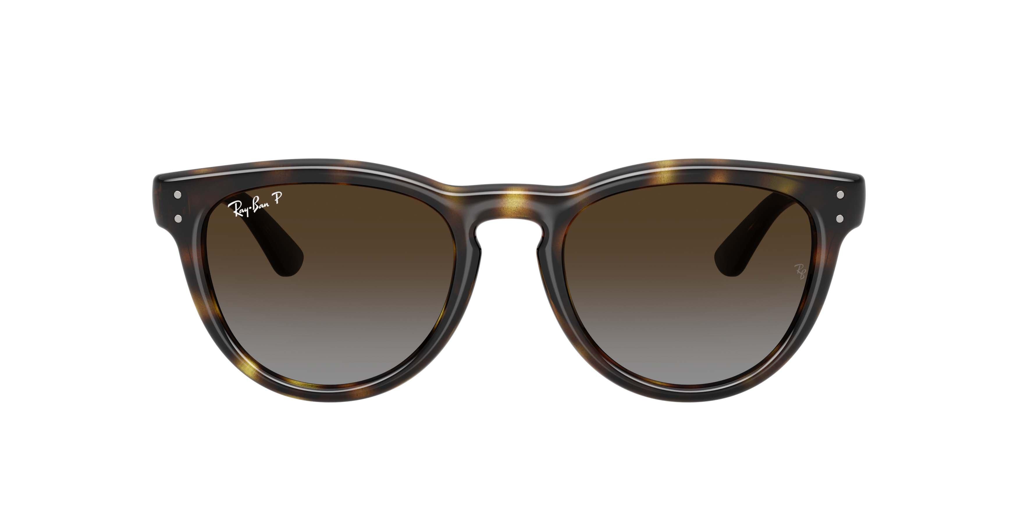 Ray-Ban RB2237 Light Grey Gradient Brown Polarized Sunglasses - Havana - BROWN/GREY