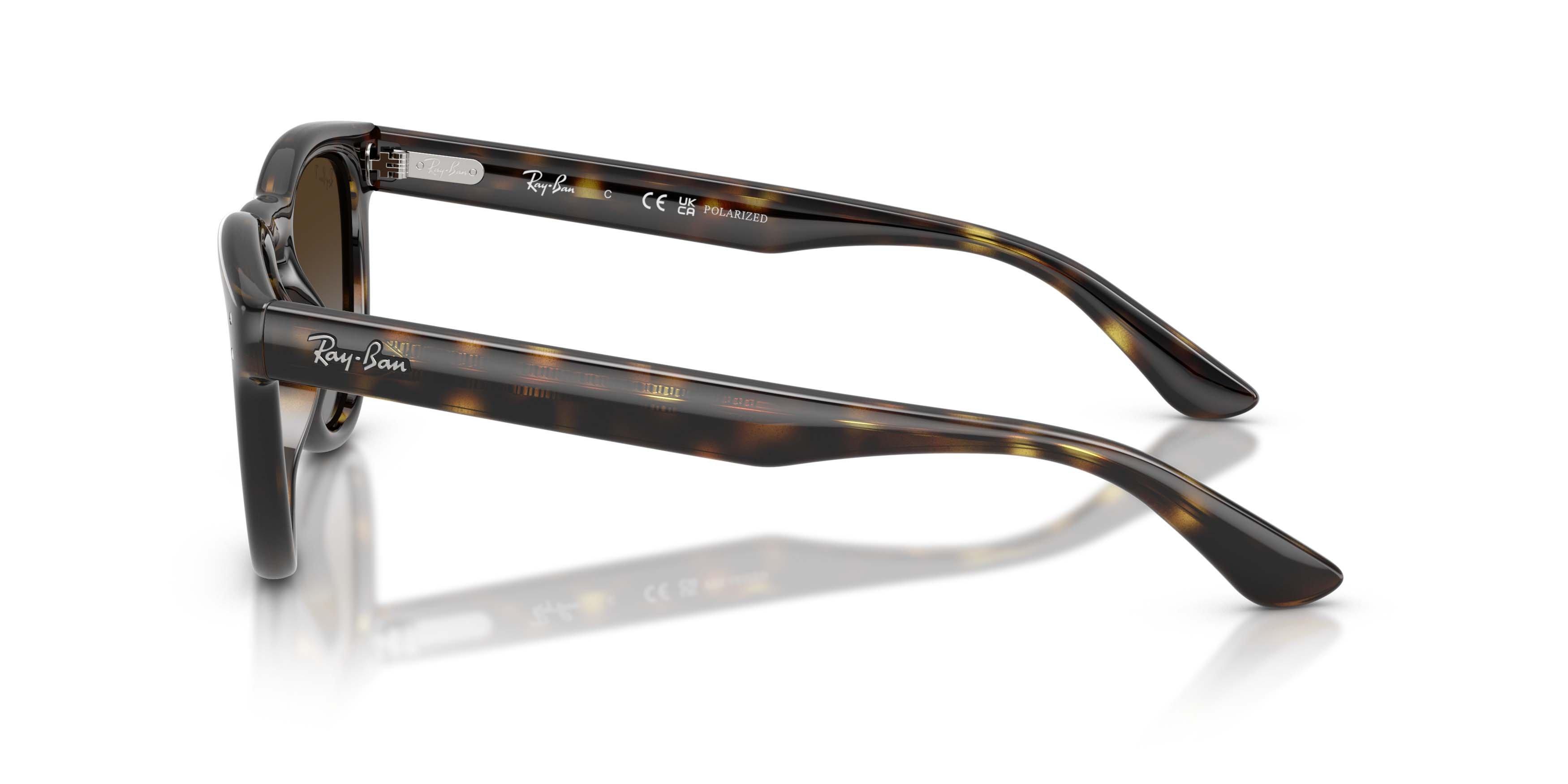 Ray-Ban RB2237 Light Grey Gradient Brown Polarized Sunglasses - Havana - BROWN/GREY