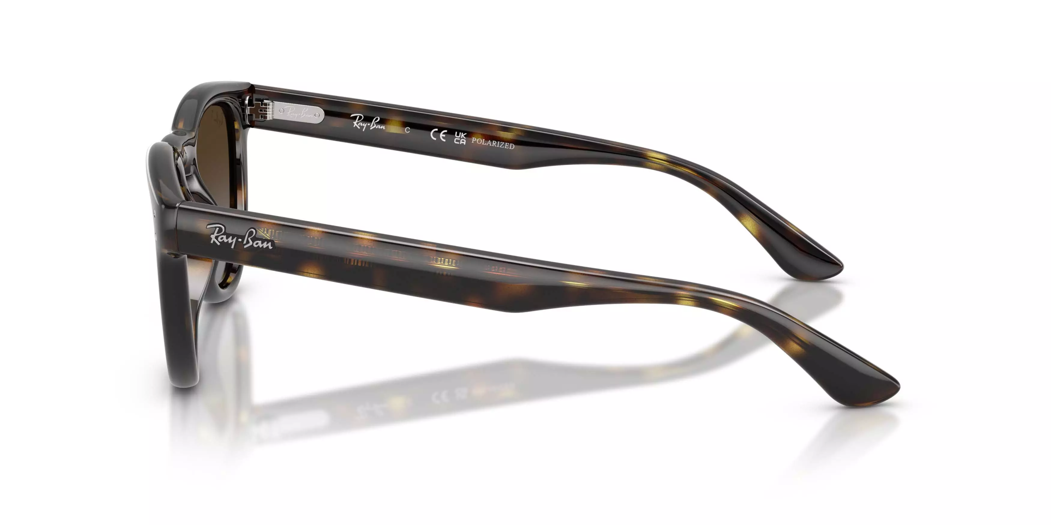Ray-Ban RB2237 Light Grey Gradient Brown Polarized Sunglasses - Havana - BROWN/GREY