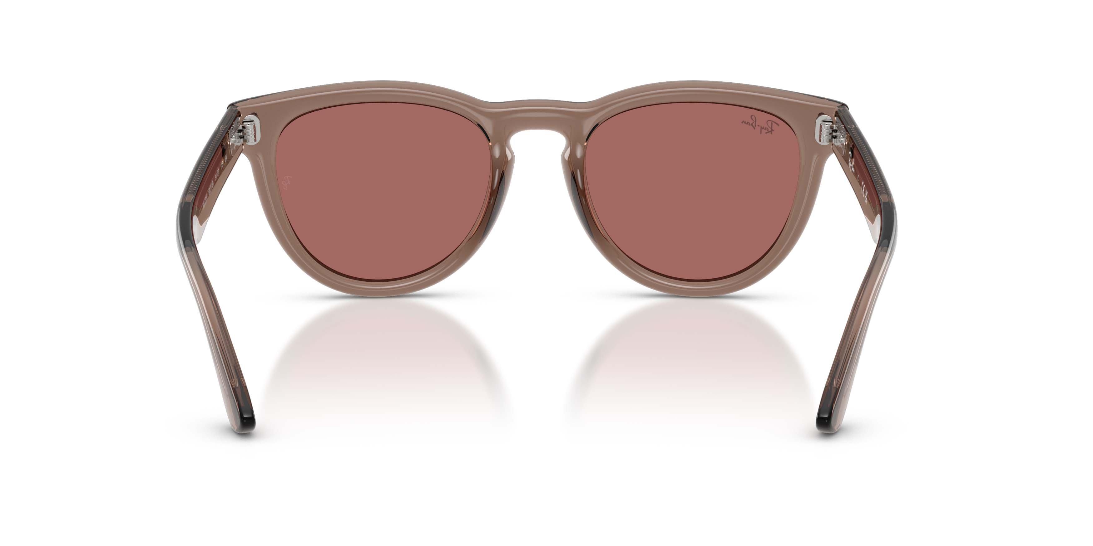 Ray-Ban RB2237 Transparent Light Brown Sunglasses - Dark Violet - TAN/PURPLE