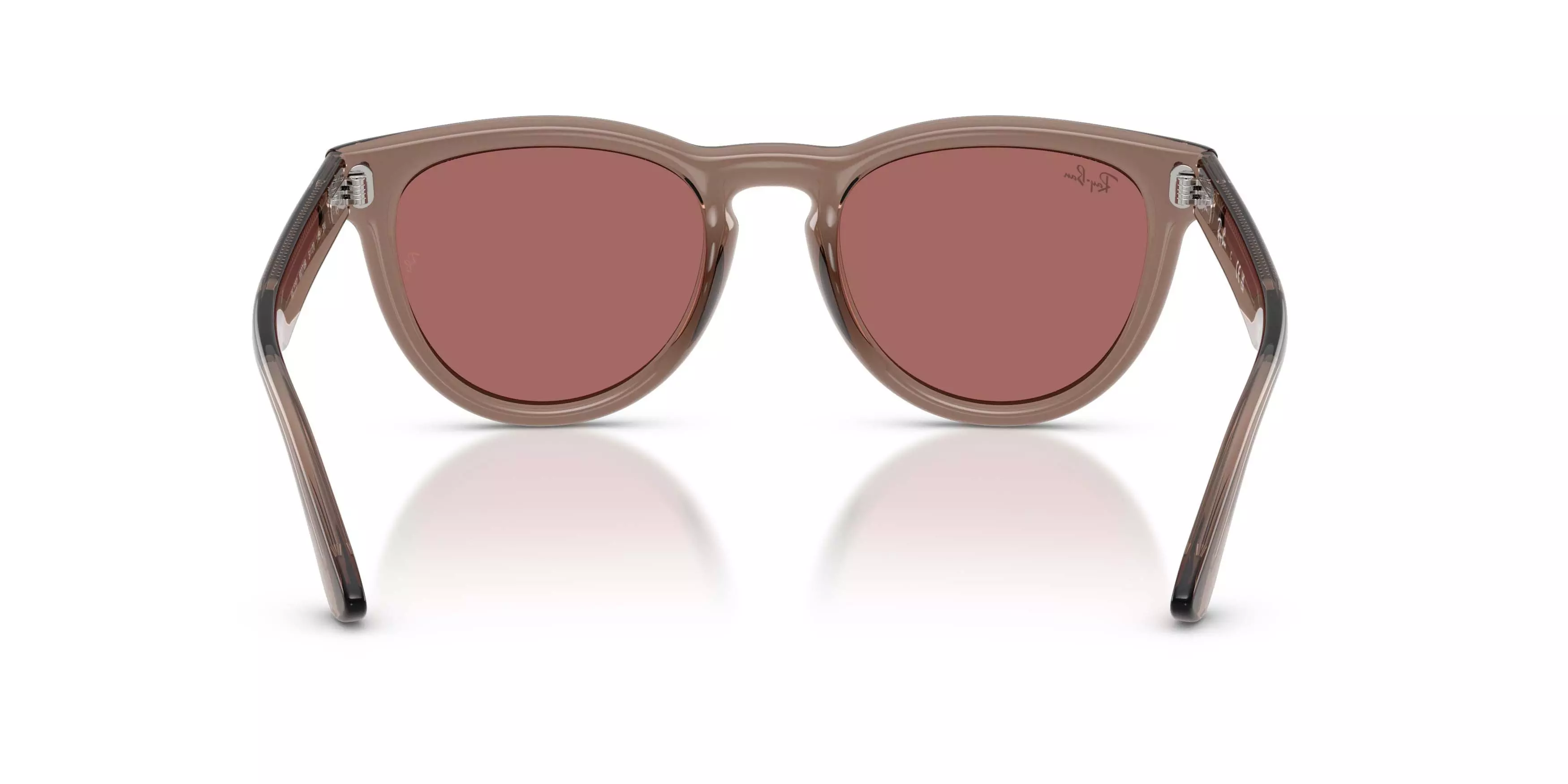 Ray-Ban RB2237 Transparent Light Brown Sunglasses - Dark Violet - TAN/PURPLE