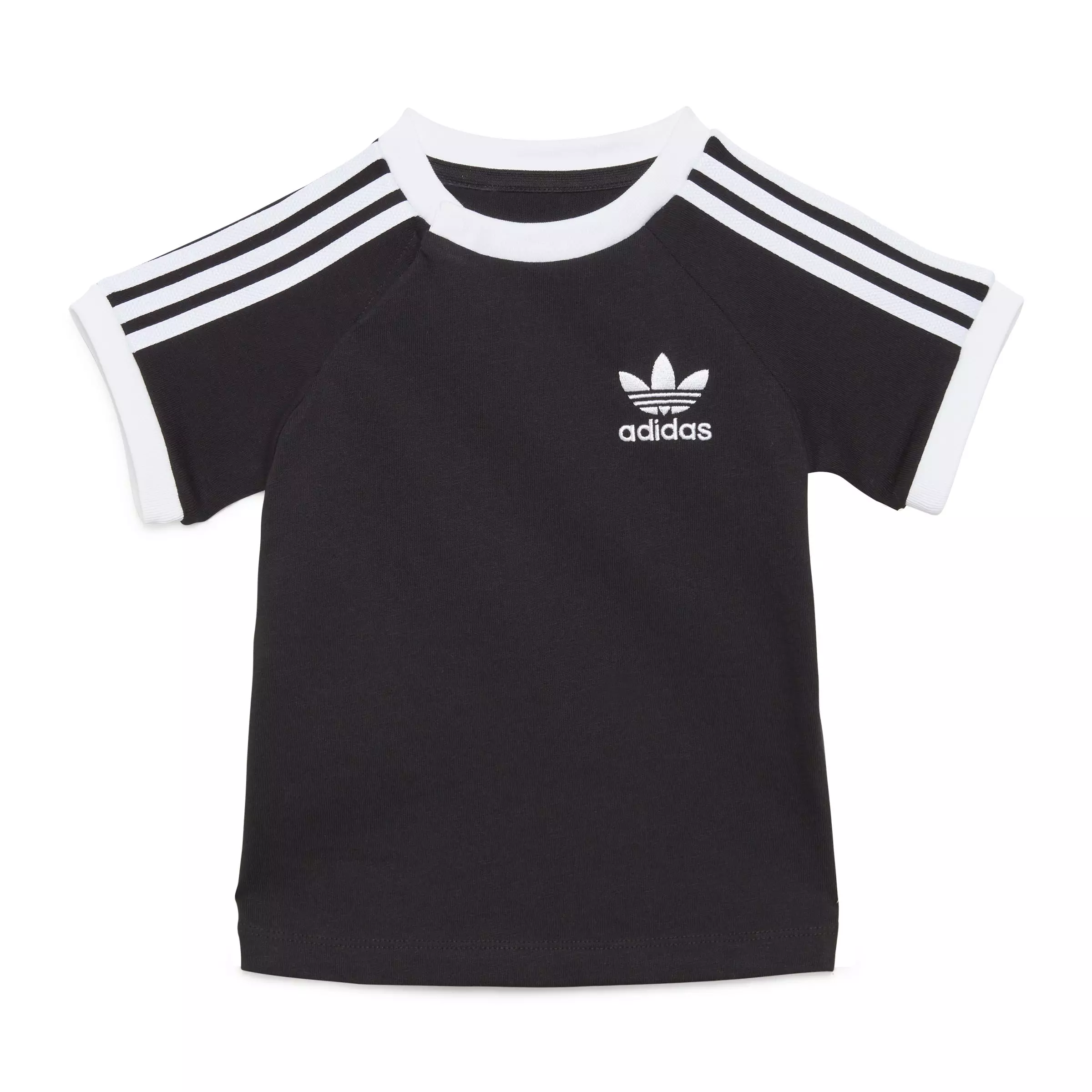 adidas Originals Infant Kids' 3-Stripes T-Shirt - Black - BLACK