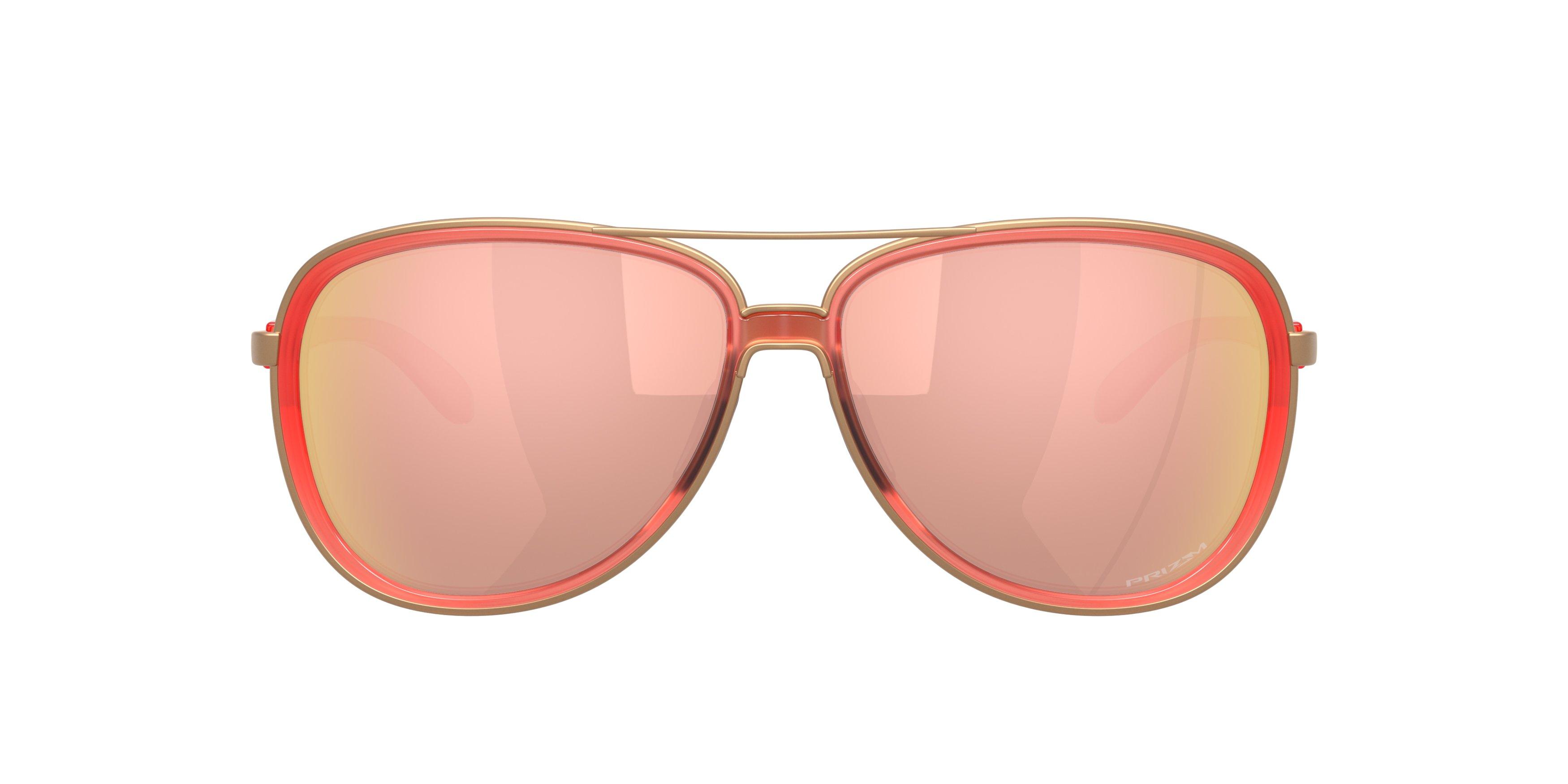 Oakley Split Time Prizm Rose Gold Sunglasses - Matte Translucent Peach - PINK Thumbnail View 3