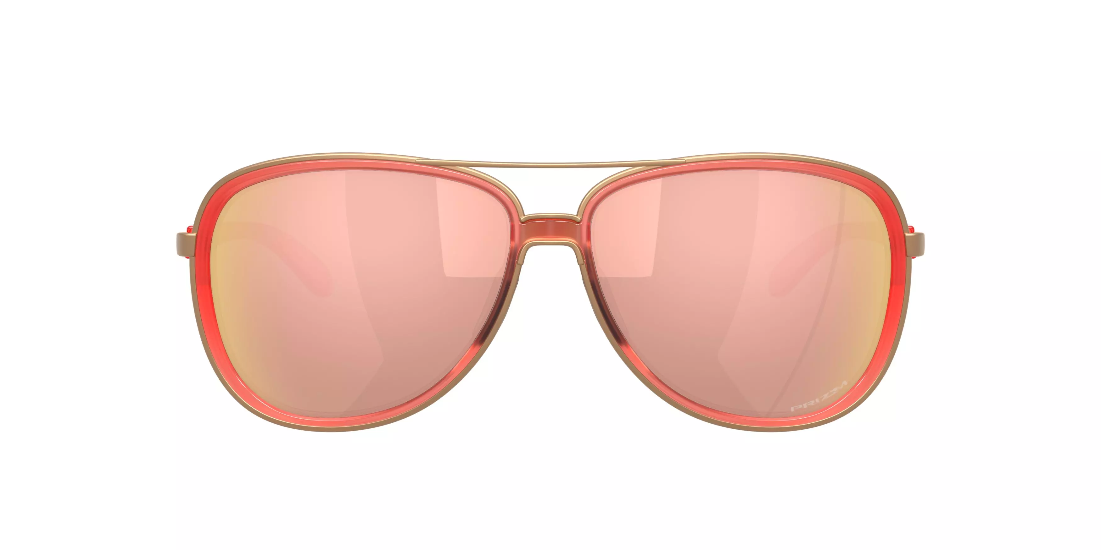 Oakley Split Time Prizm Rose Gold Sunglasses - Matte Translucent Peach - PINK