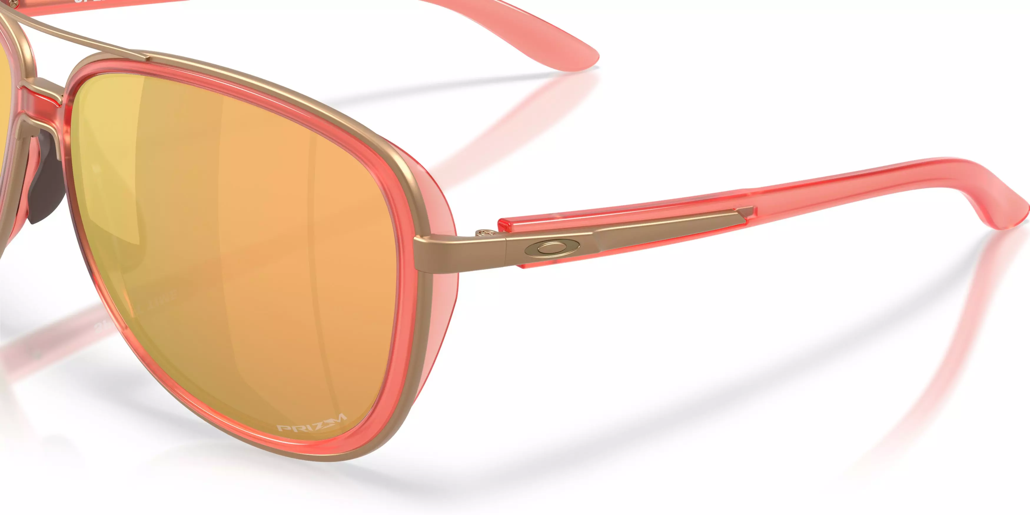Oakley Split Time Prizm Rose Gold Sunglasses - Matte Translucent Peach - PINK