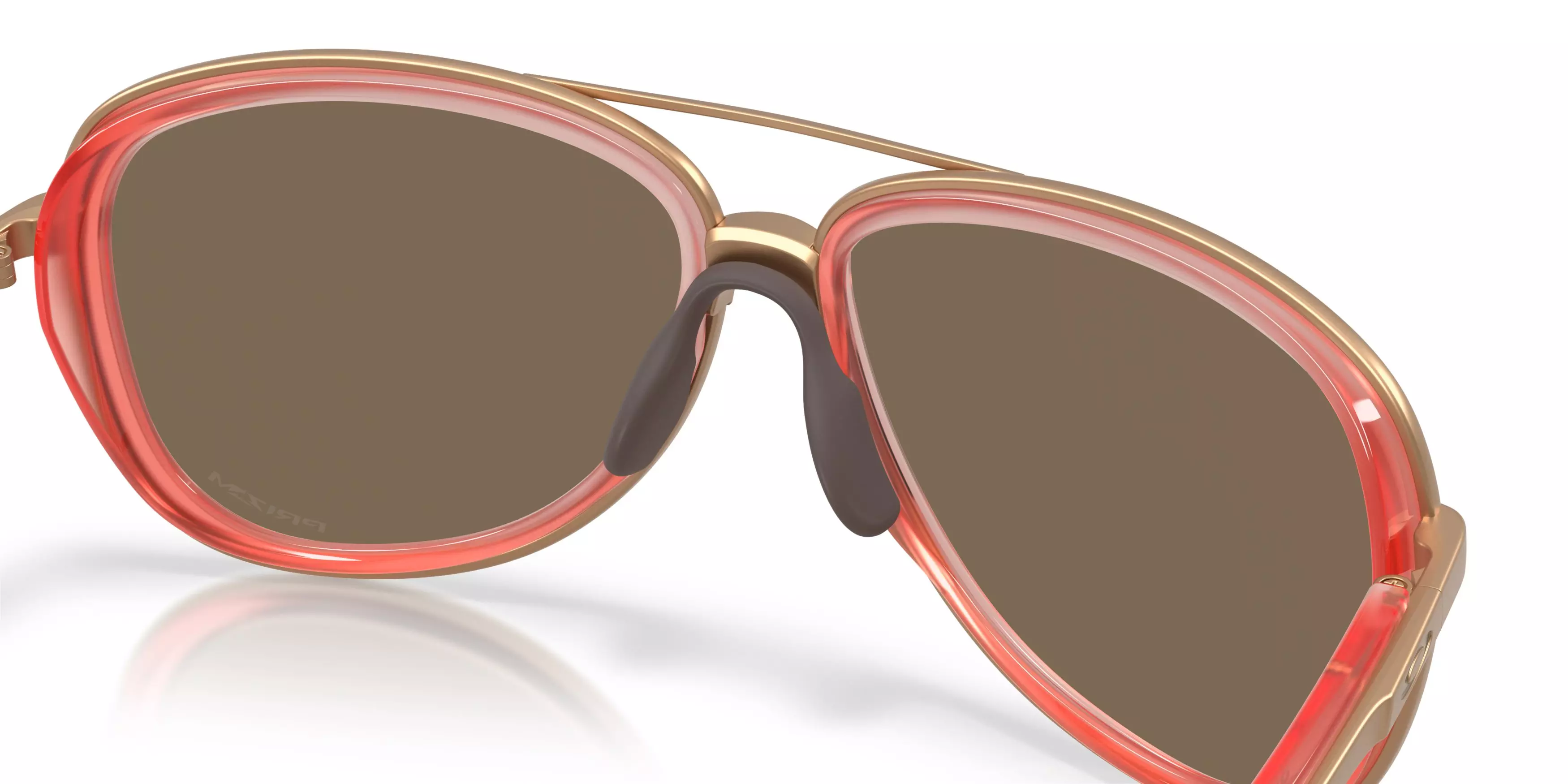 Oakley Split Time Prizm Rose Gold Sunglasses - Matte Translucent Peach - PINK