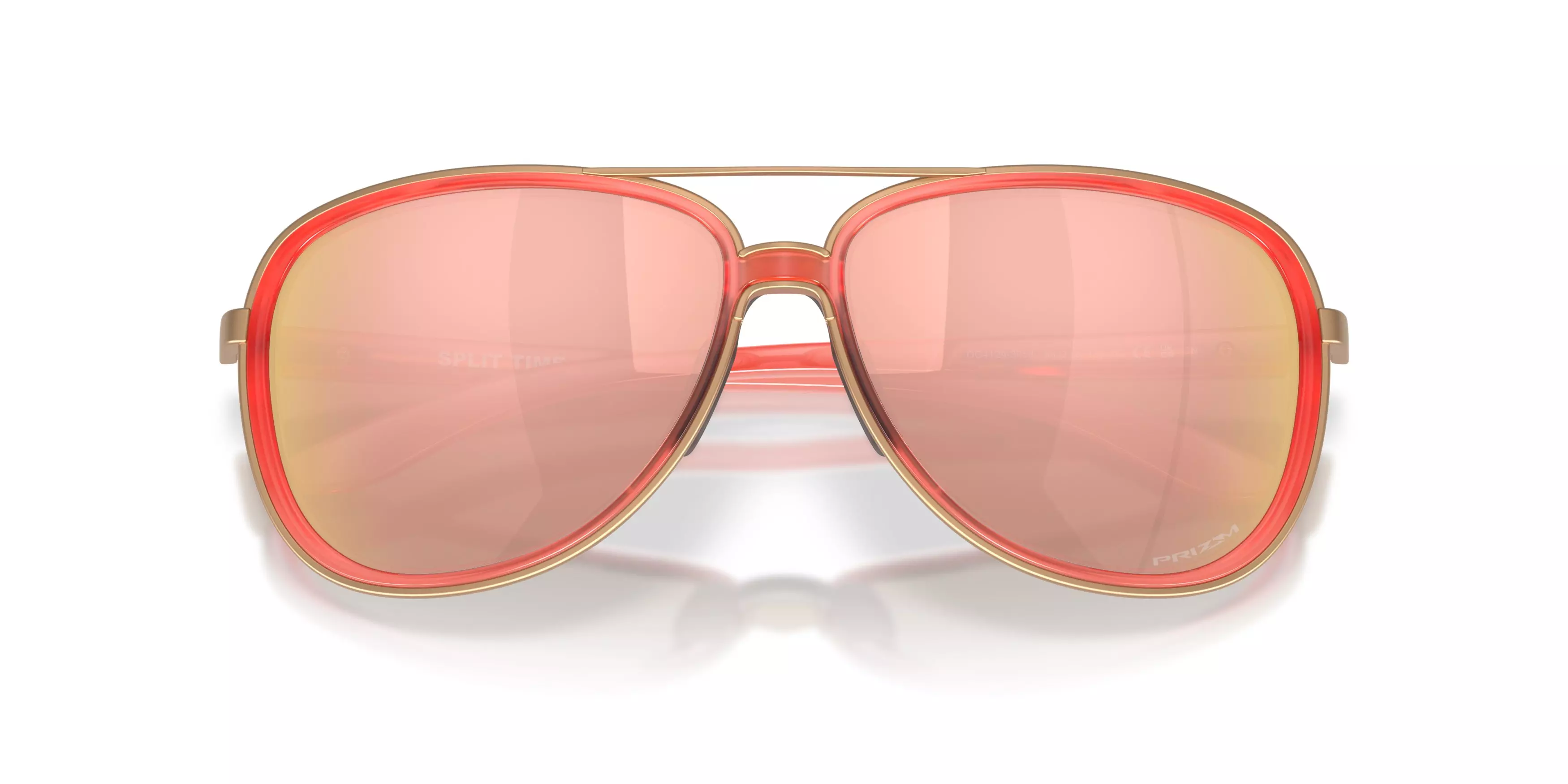 Oakley Split Time Prizm Rose Gold Sunglasses - Matte Translucent Peach - PINK