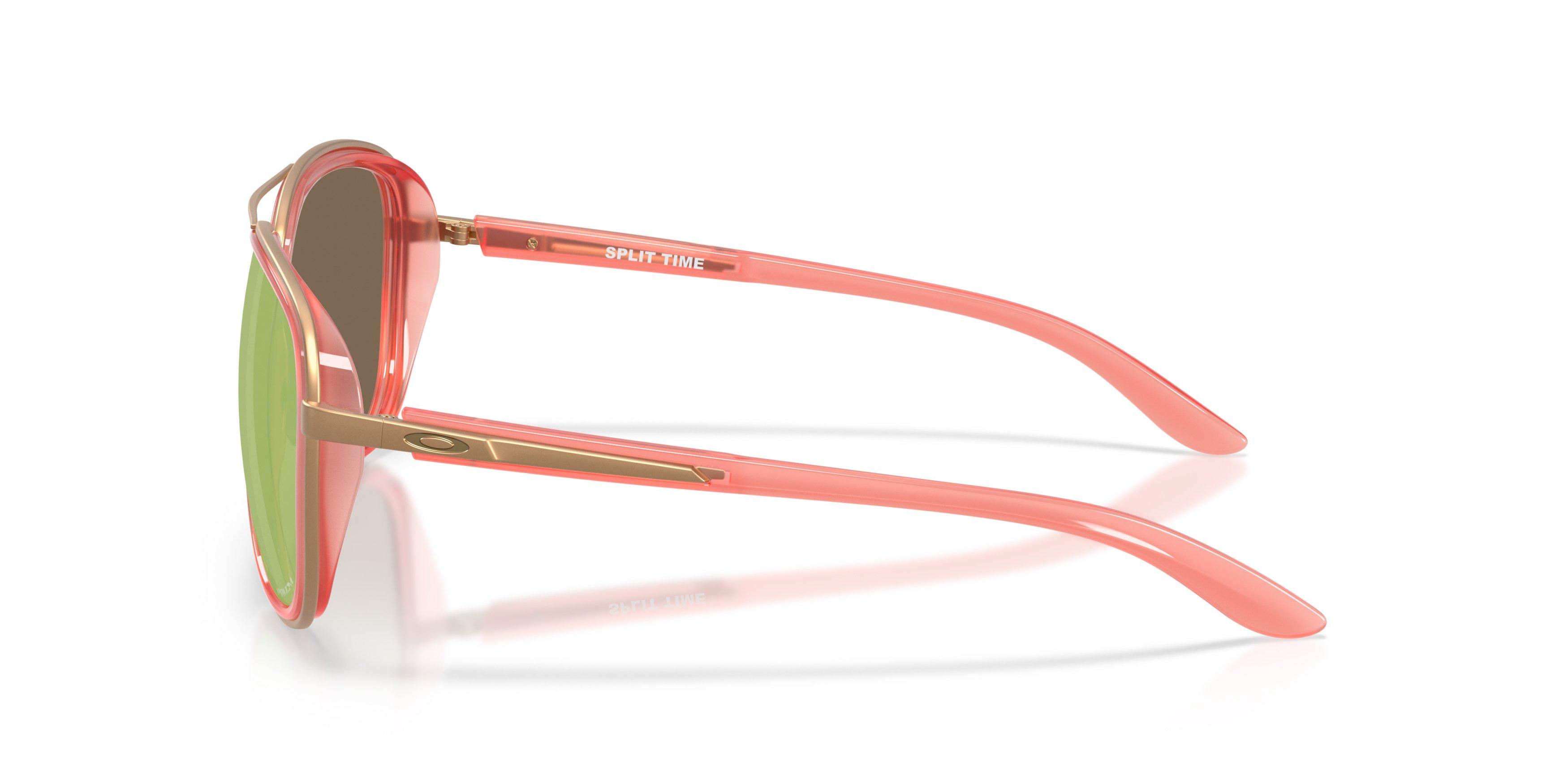 Oakley Split Time Prizm Rose Gold Sunglasses - Matte Translucent Peach - PINK Thumbnail View 8