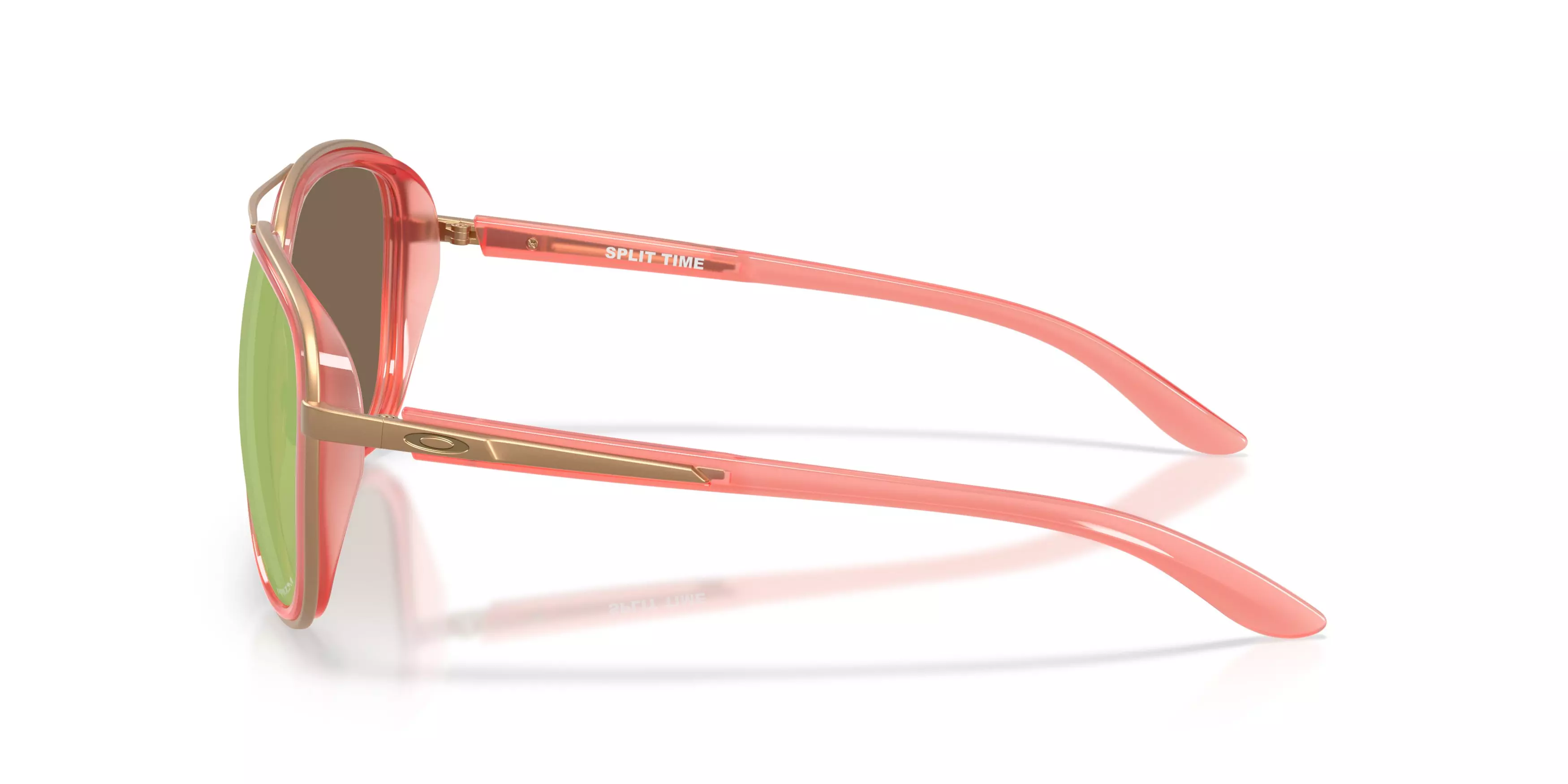 Oakley Split Time Prizm Rose Gold Sunglasses - Matte Translucent Peach - PINK