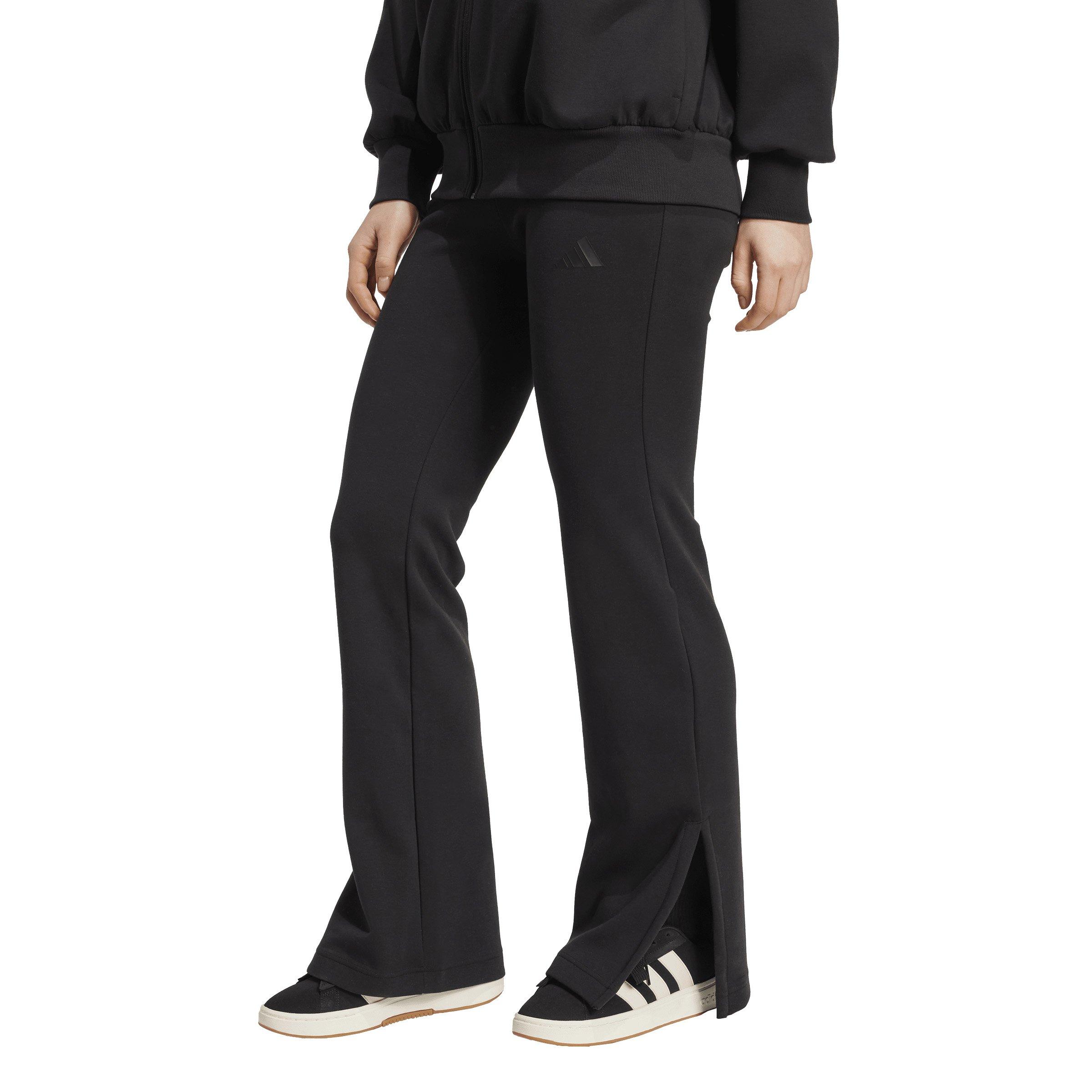 adidas Women's Soft Lux Flared Pants - Black - BLACK Thumbnail View 1